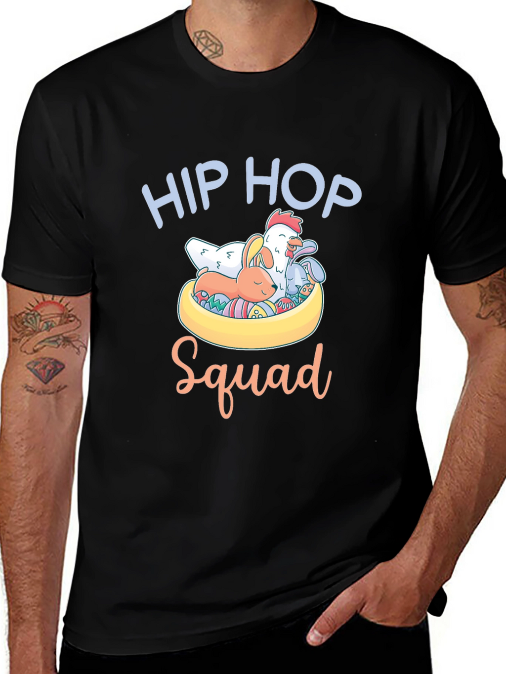 Hip Hop Squad Easter T-Shirt - Cute Animals