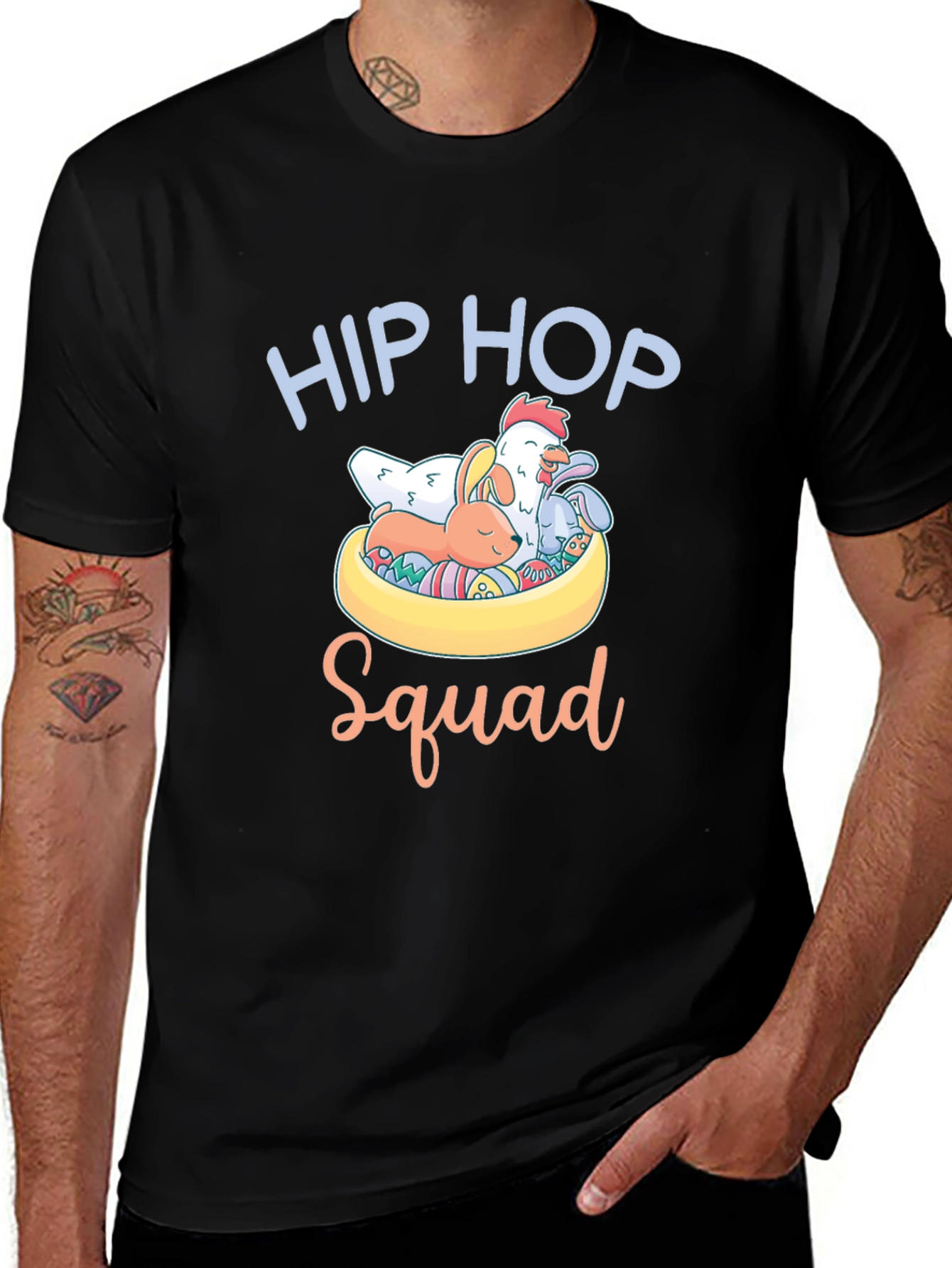 Hip Hop Squad Easter T-Shirt - Cute Animals