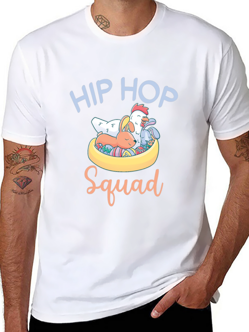 Hip Hop Squad Easter T-Shirt - Cute Animals