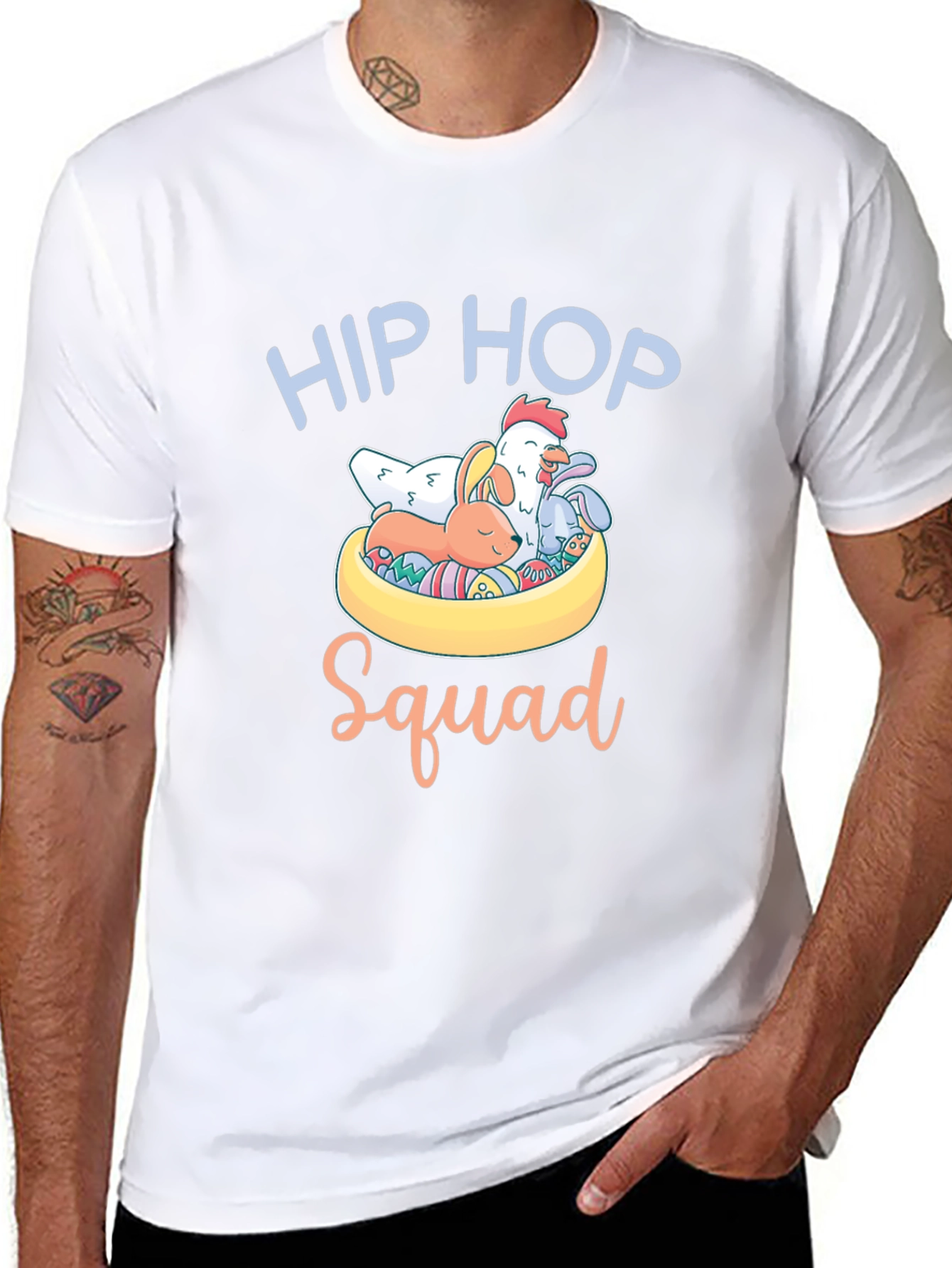 Hip Hop Squad Easter T-Shirt - Cute Animals