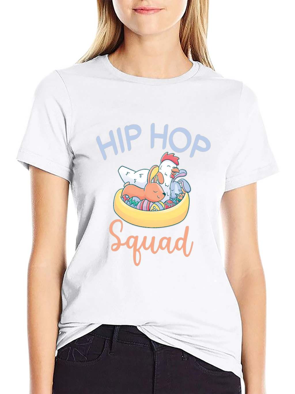 Hip Hop Squad Easter T-Shirt - Cute Animals
