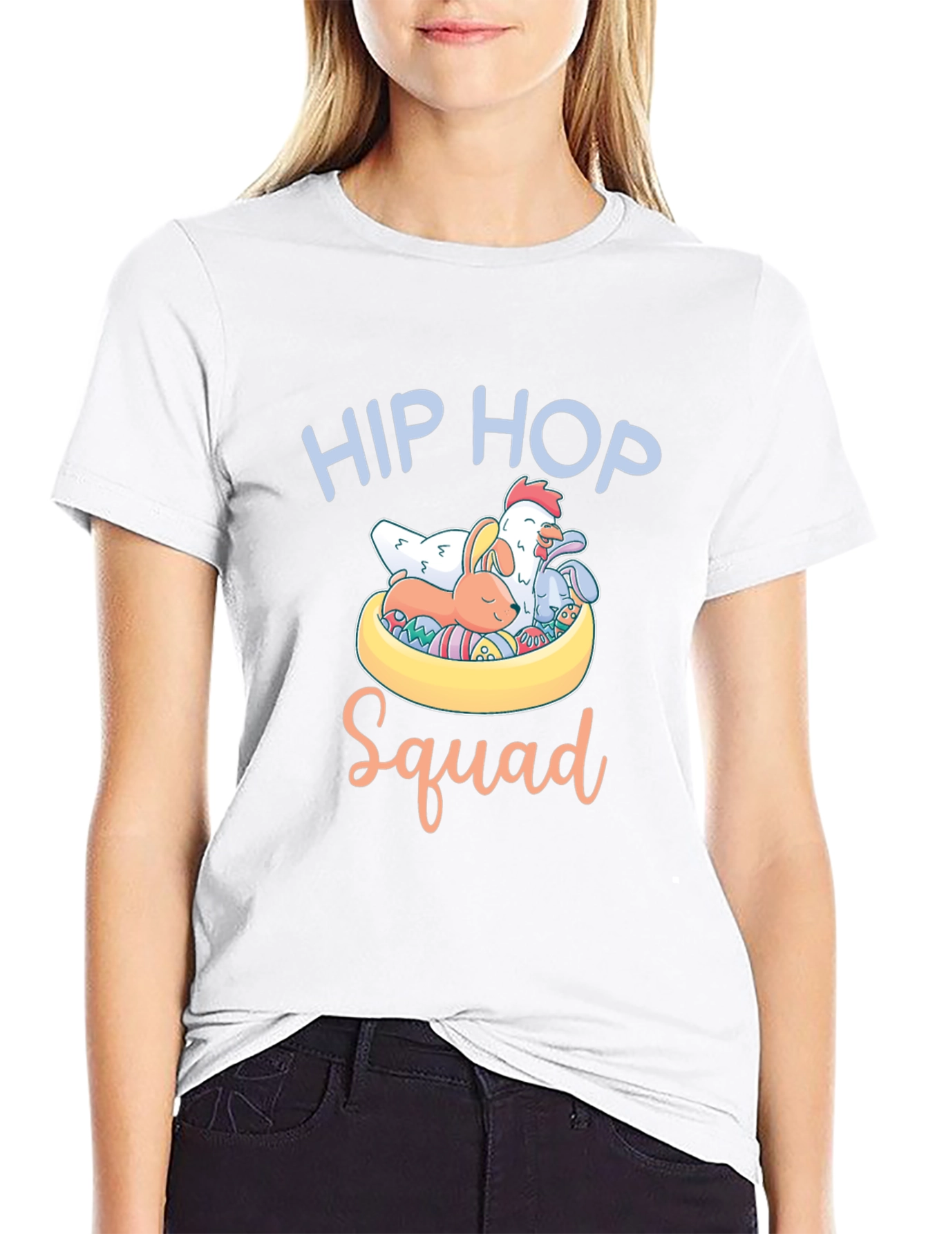 Hip Hop Squad Easter T-Shirt - Cute Animals