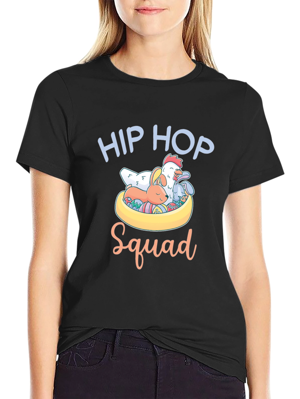 Hip Hop Squad Easter T-Shirt - Cute Animals