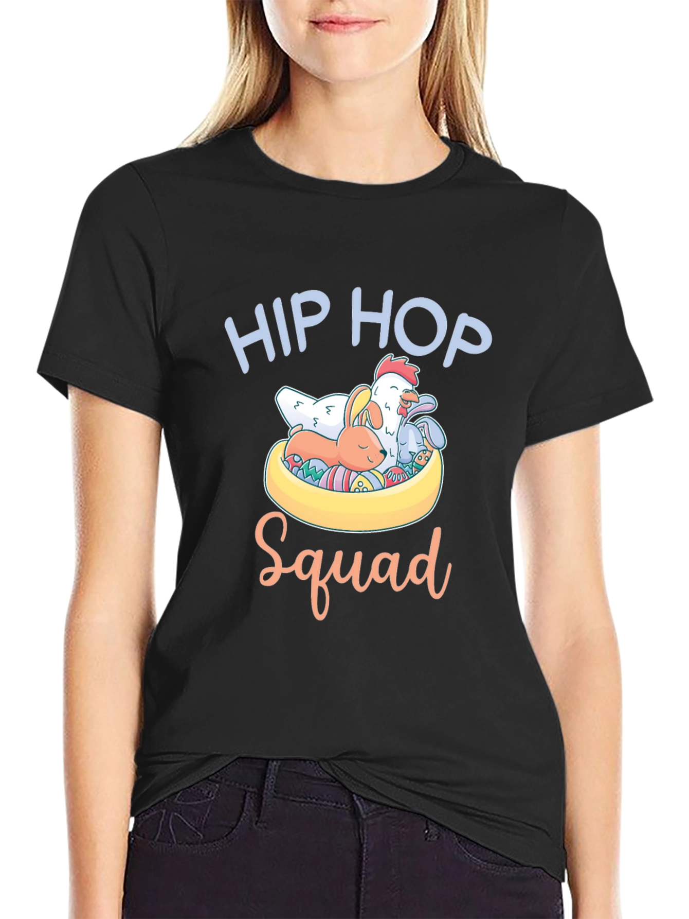 Hip Hop Squad Easter T-Shirt - Cute Animals