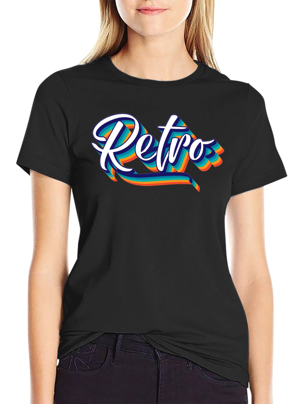 Retro Graphic Black T-Shirt