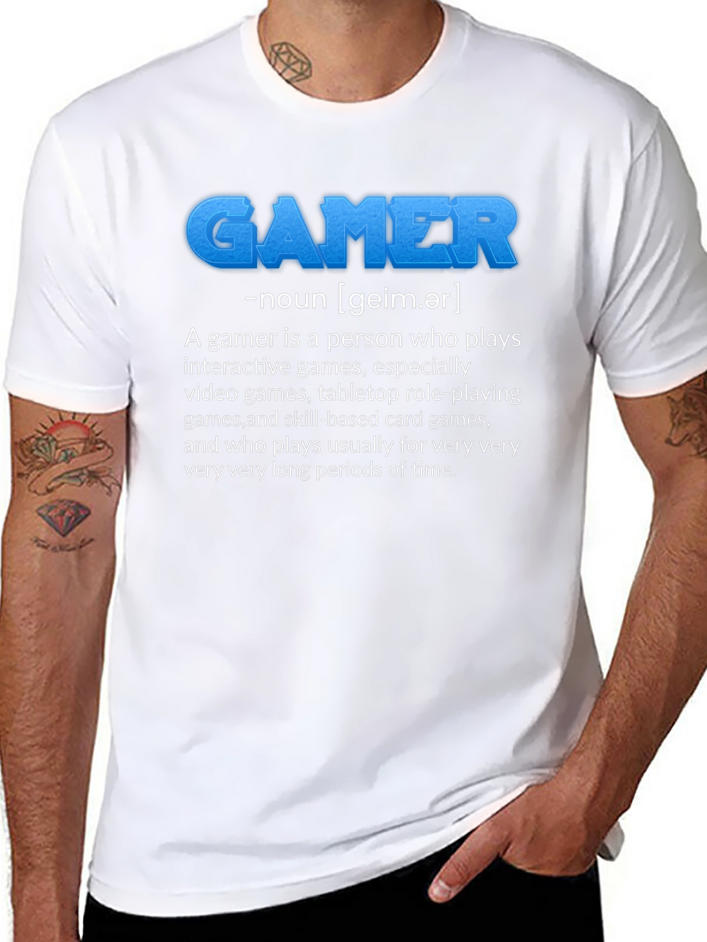 Gamer Definition Black T-Shirt