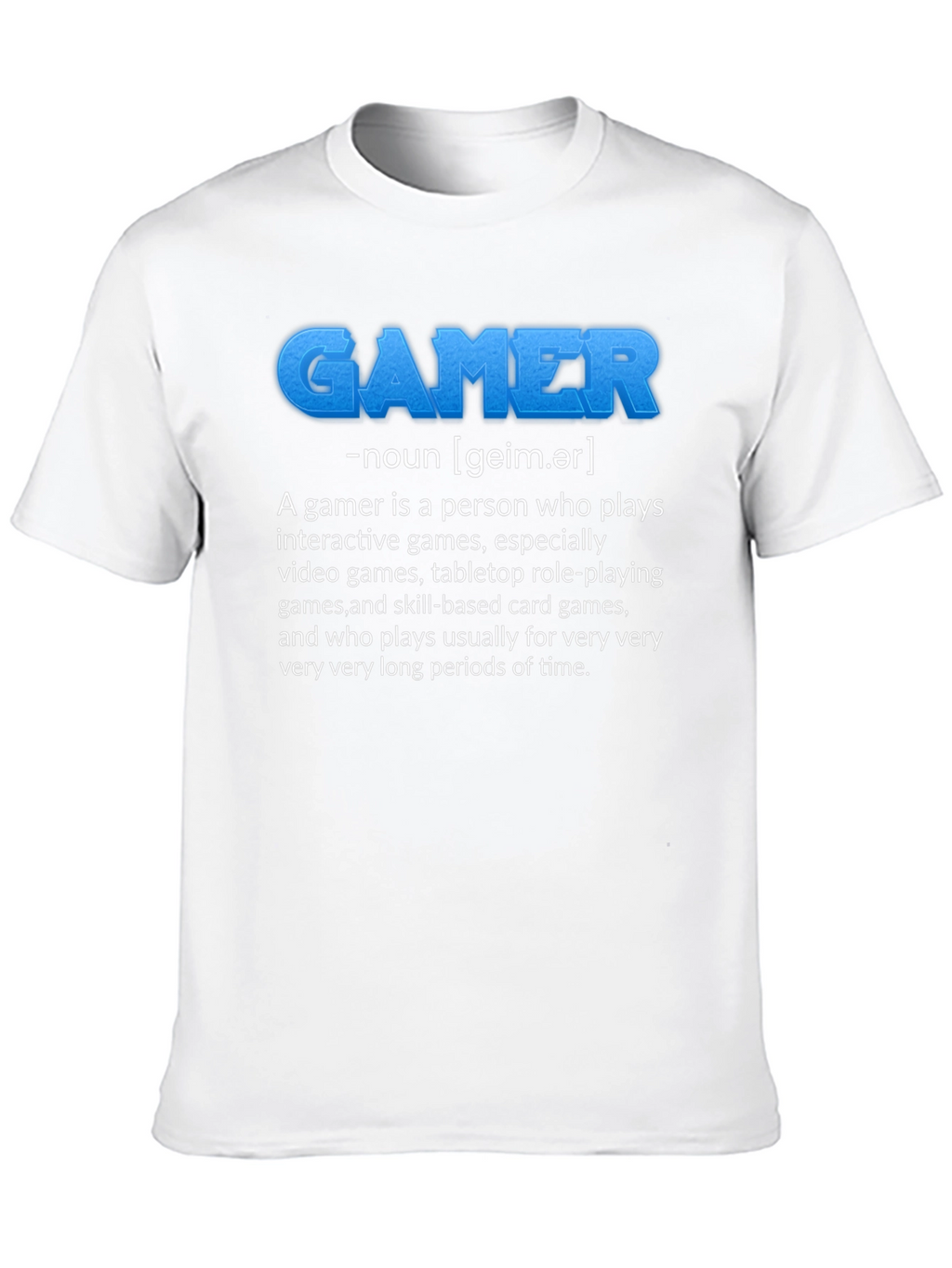 Gamer Definition Black T-Shirt