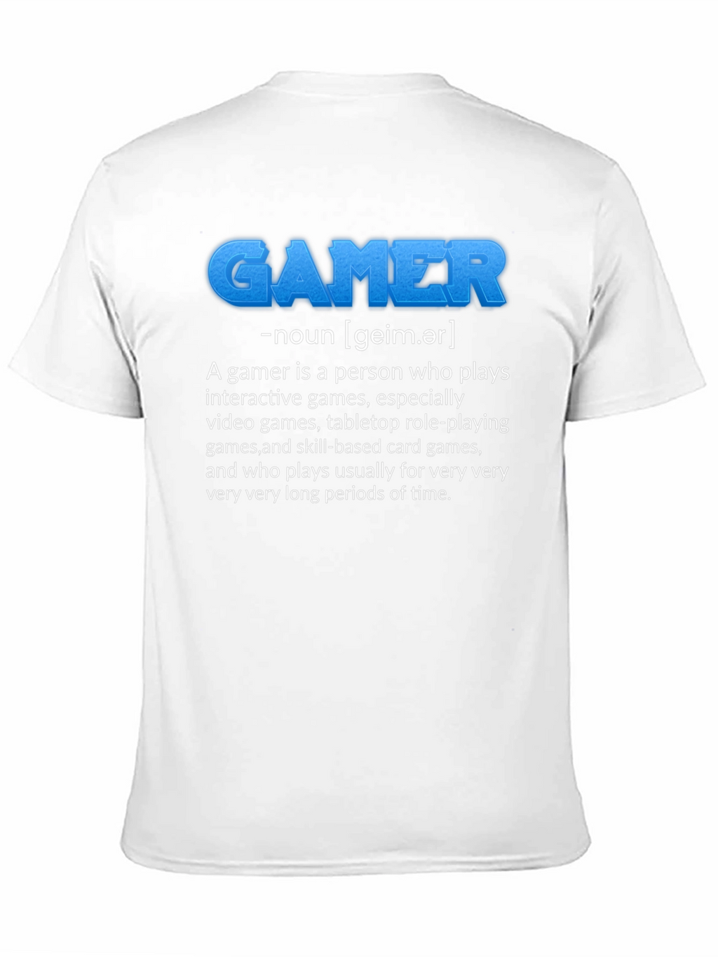 Gamer Definition Black T-Shirt