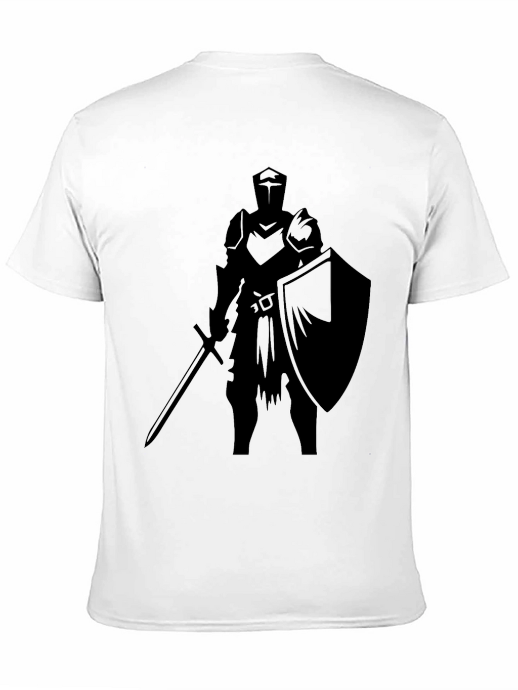 Knight Warrior Graphic Black T-Shirt