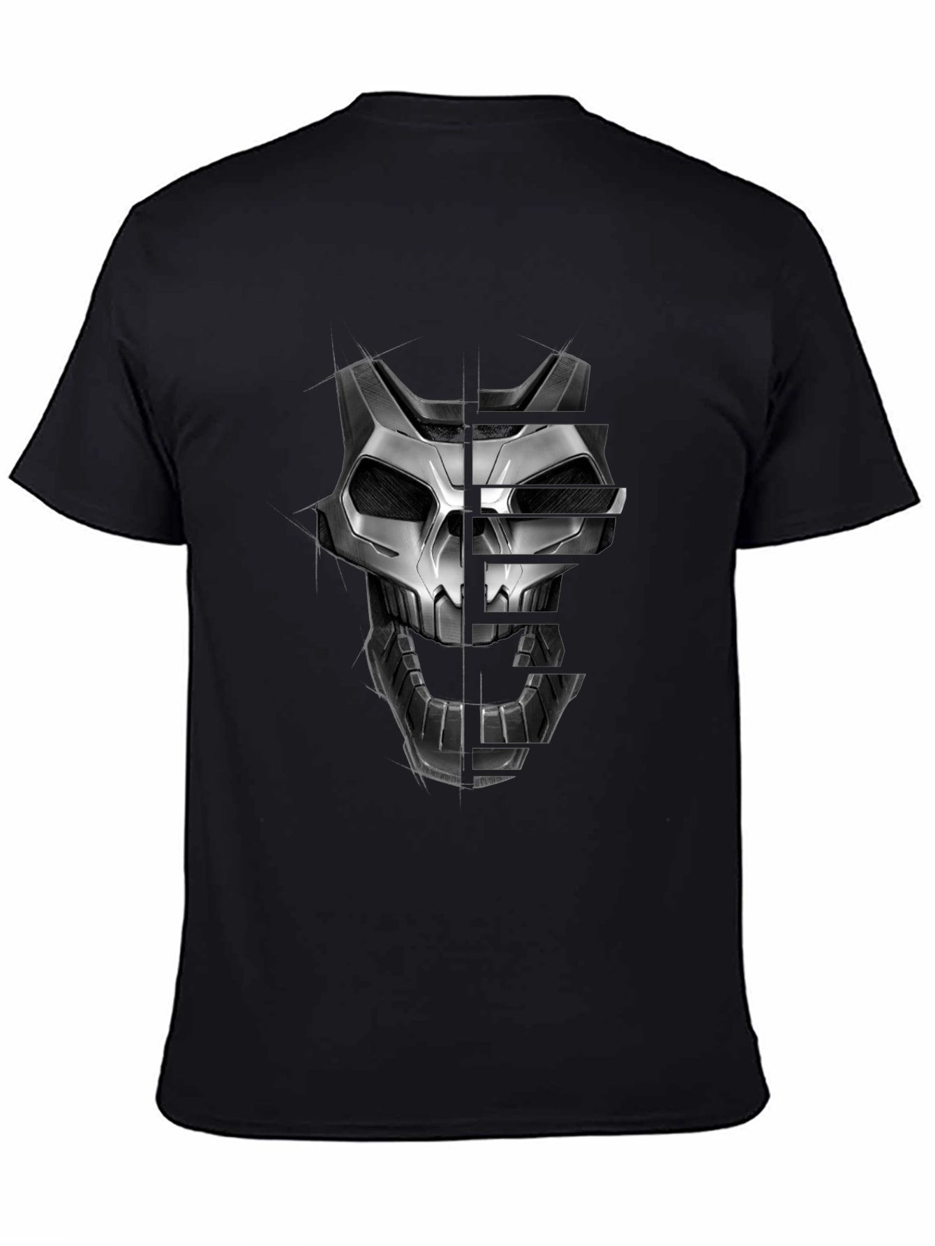 Techwear Skull Graphic T-Shirt