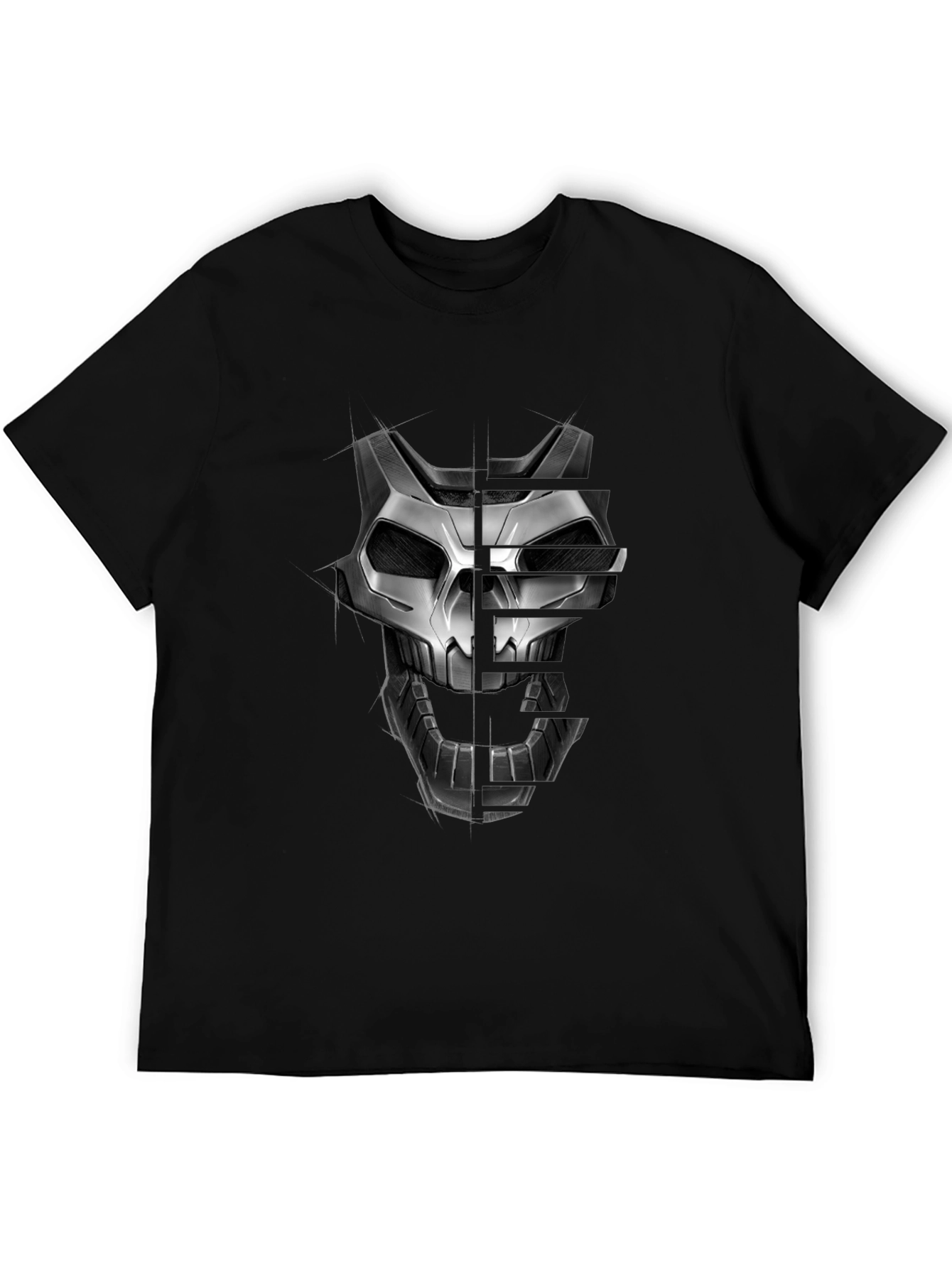 Techwear Skull Graphic T-Shirt