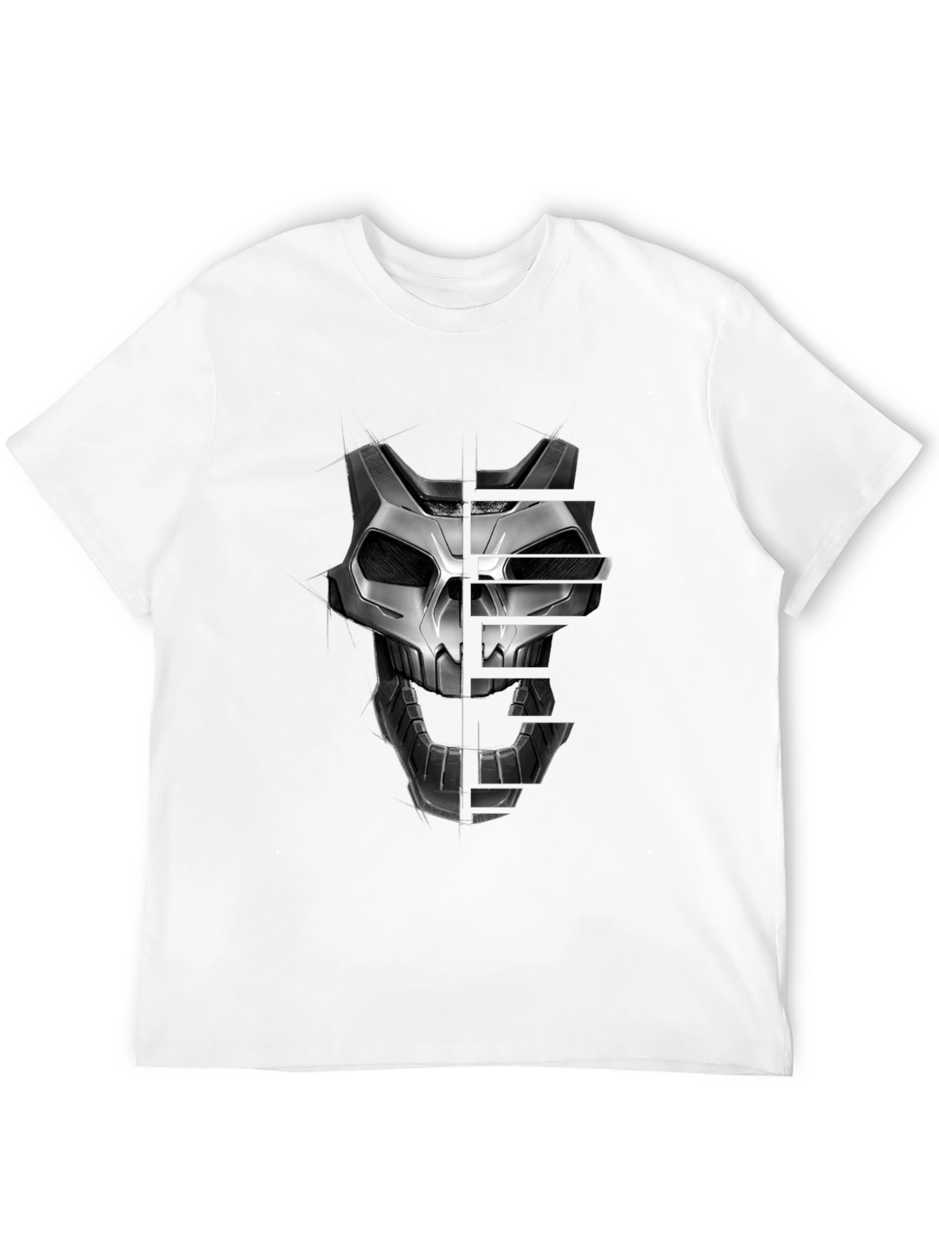 Techwear Skull Graphic T-Shirt