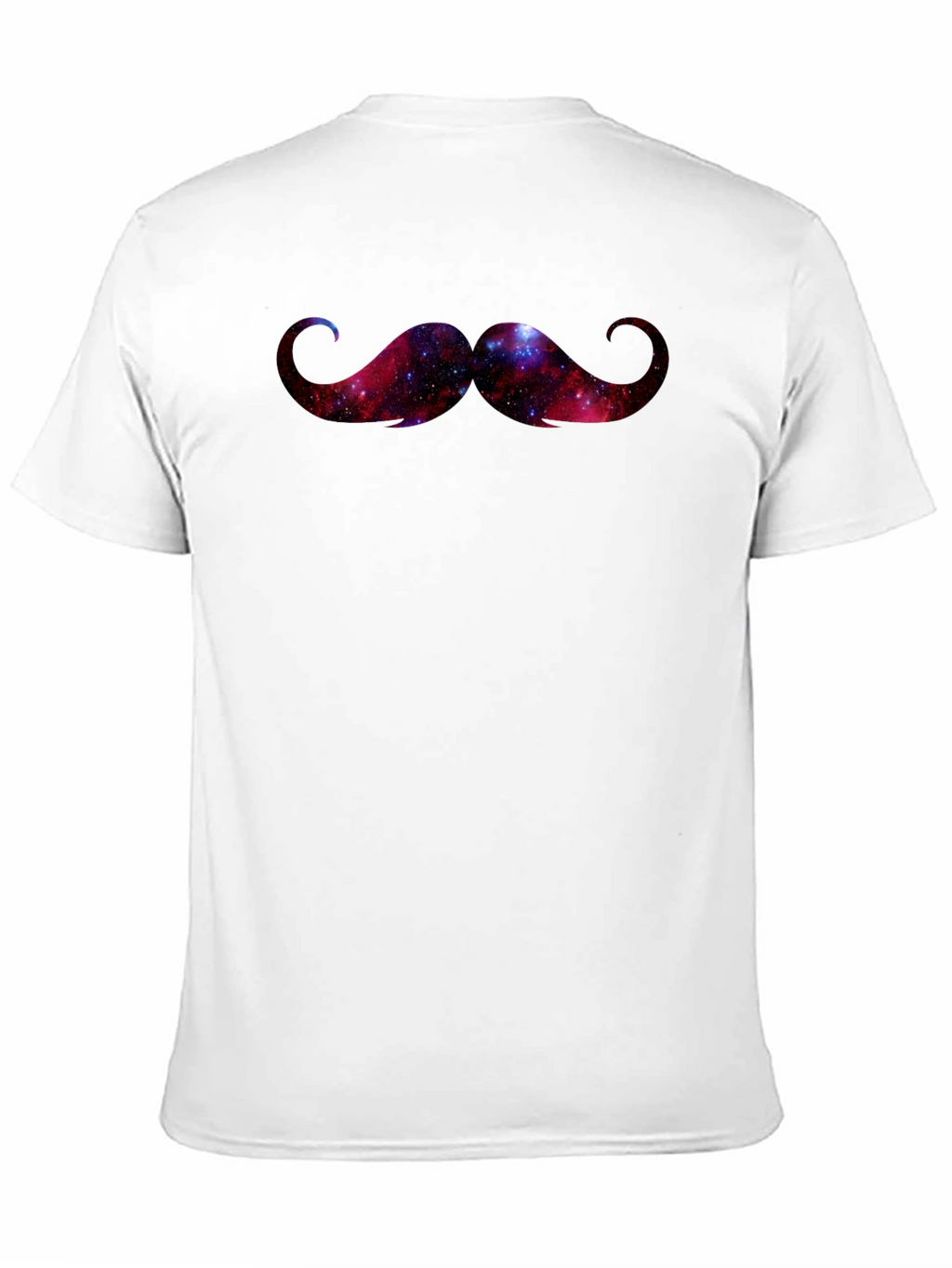 Cosmic Galaxy Mustache Graphic Tee