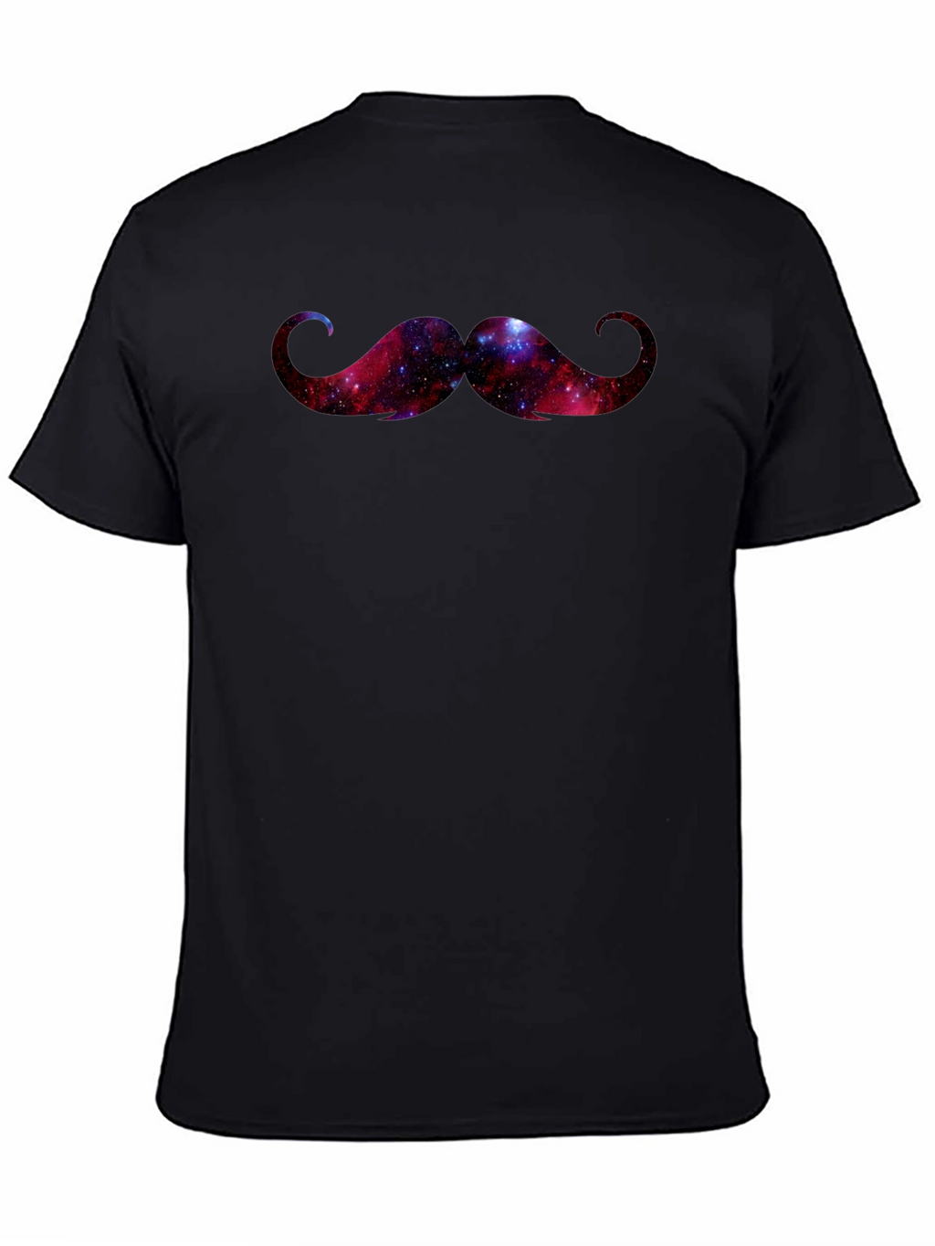 Cosmic Galaxy Mustache Graphic Tee