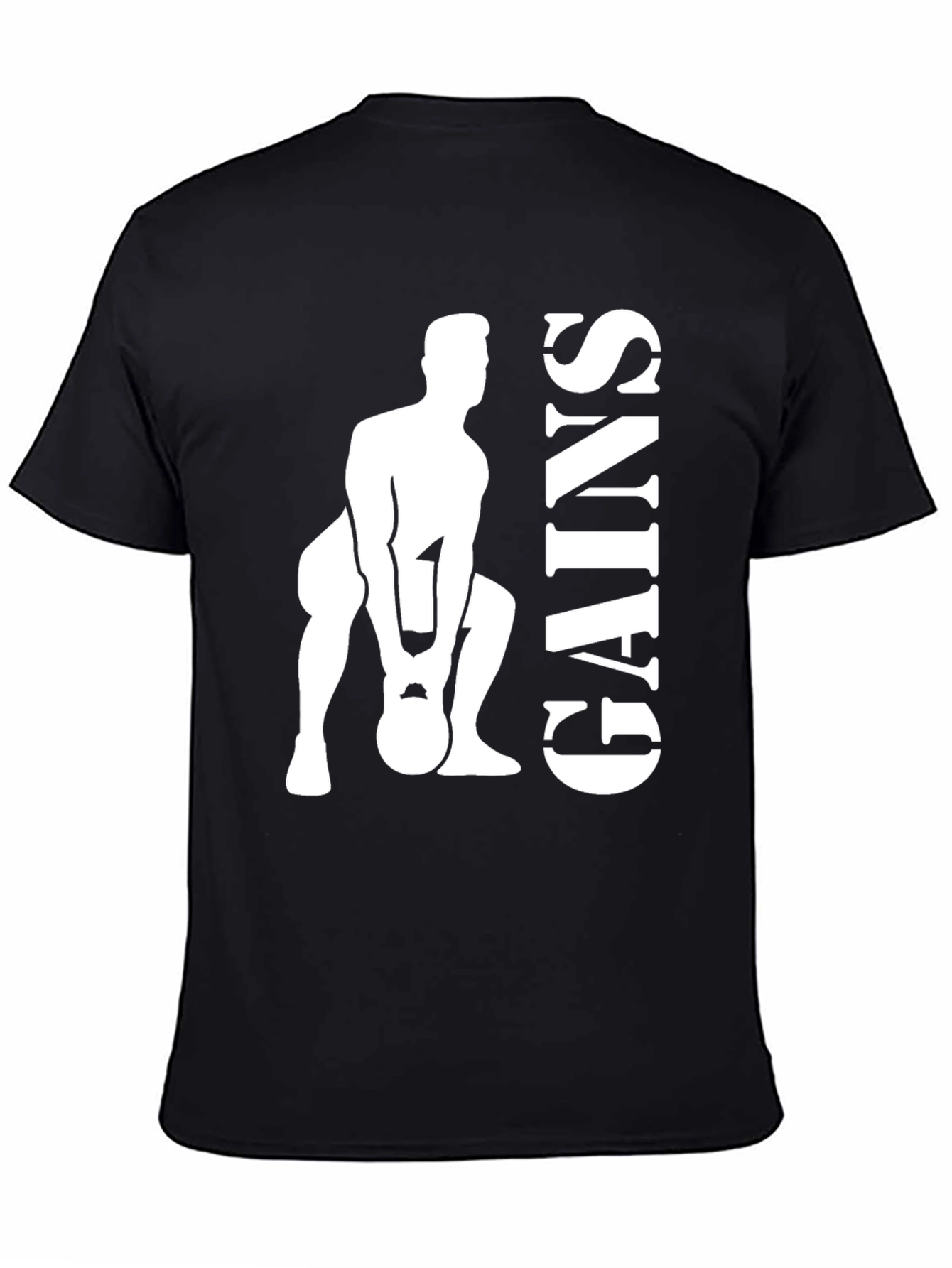 Gains Graphic Tee - Kettlebell Design