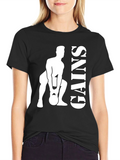 Gains Graphic Tee - Kettlebell Design