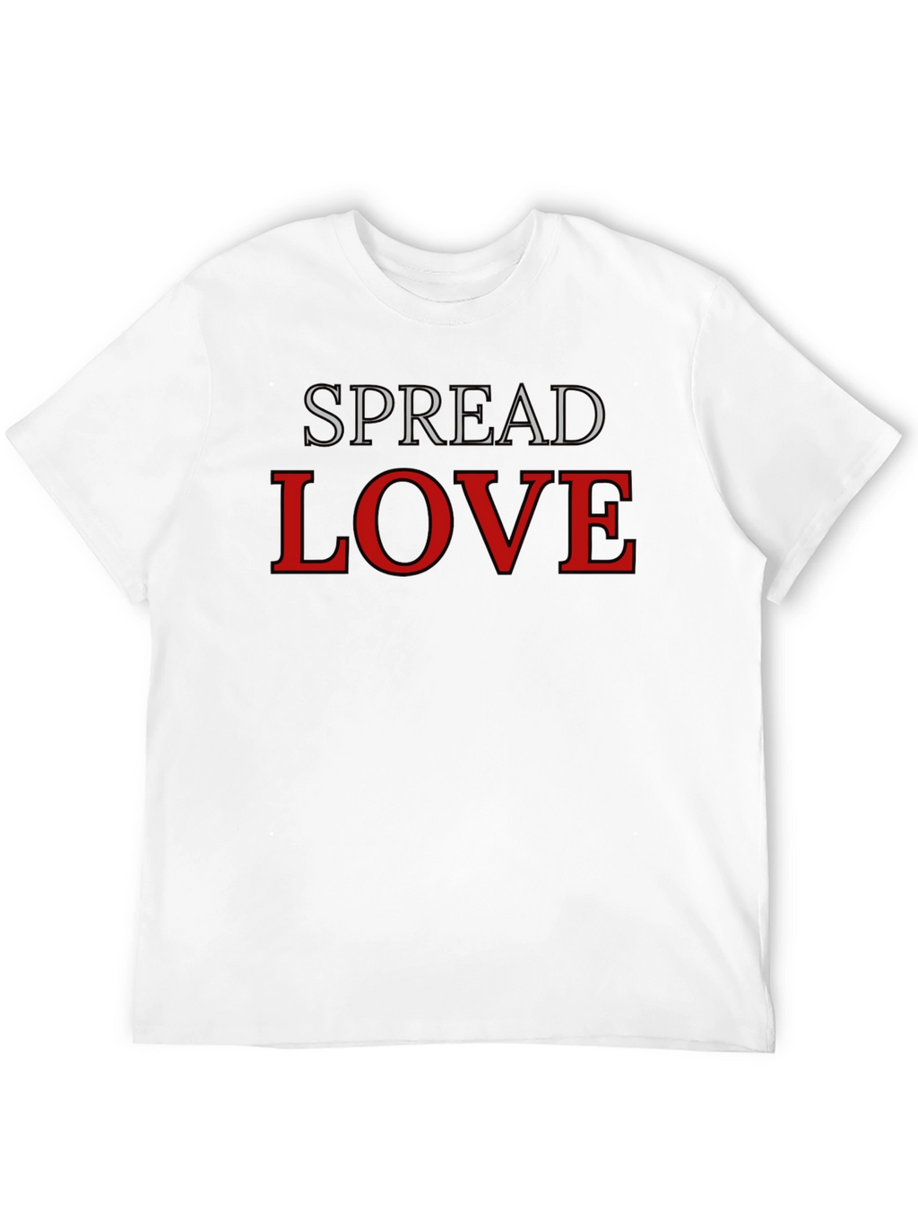 Spread Love Black Graphic T-Shirt