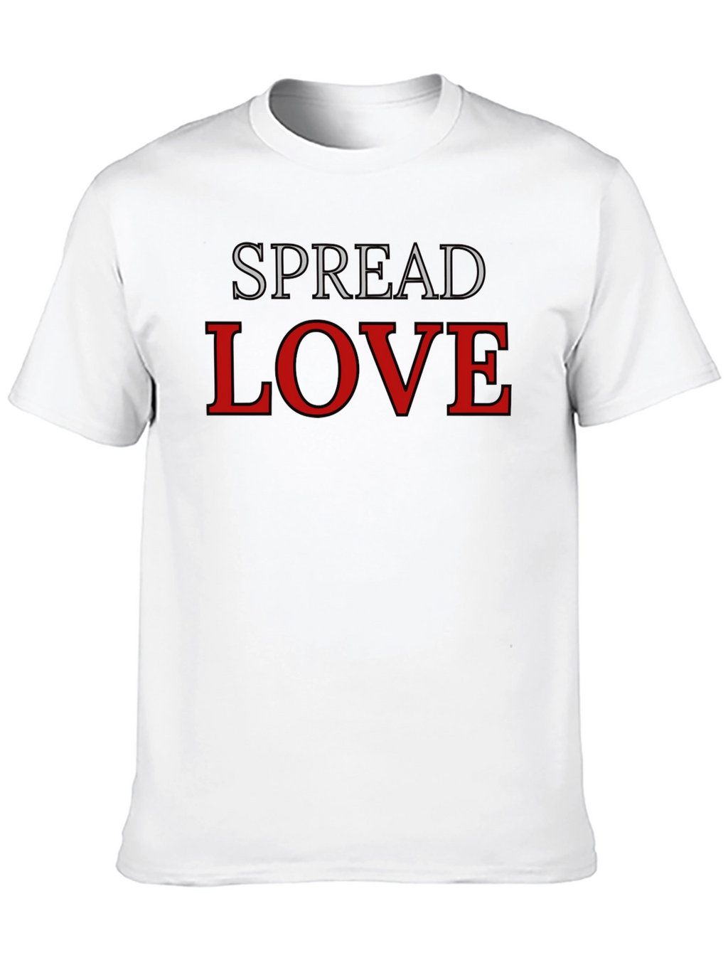 Spread Love Black Graphic T-Shirt
