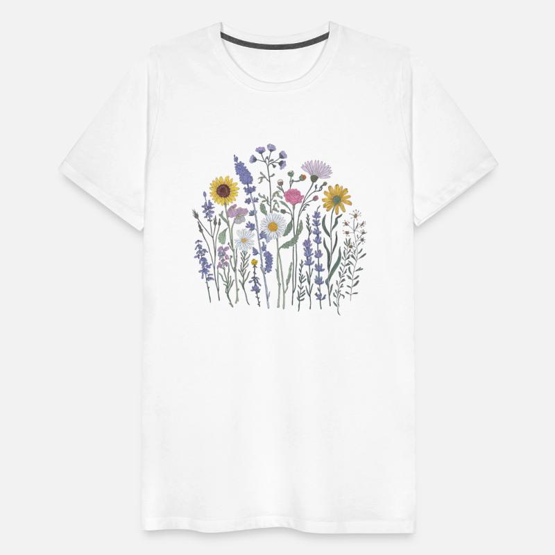 Modern Trendy wildflowers Watercolor hand painted