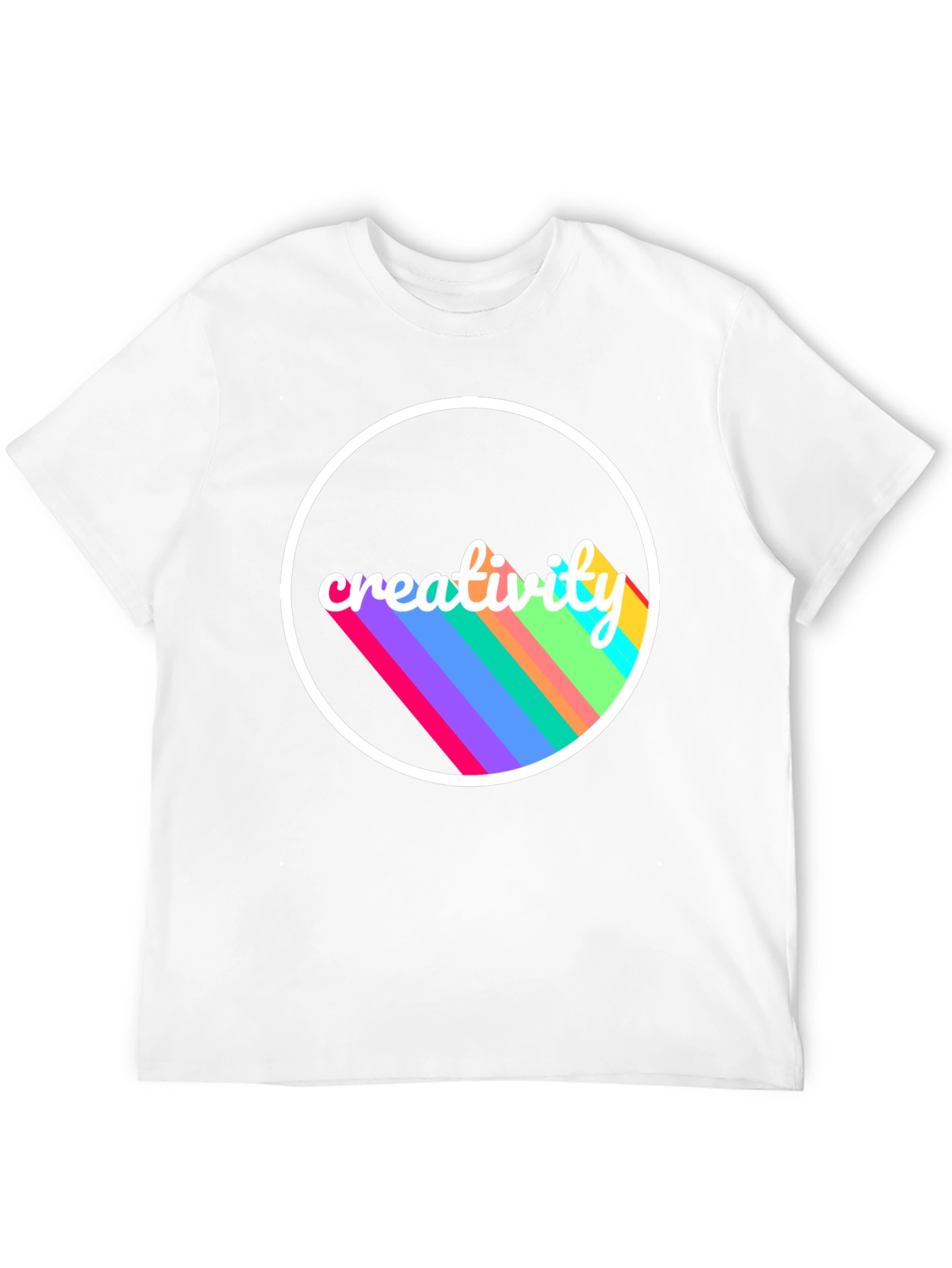 Creative Vision Tee - Black Cotton Graphic T-Shirt