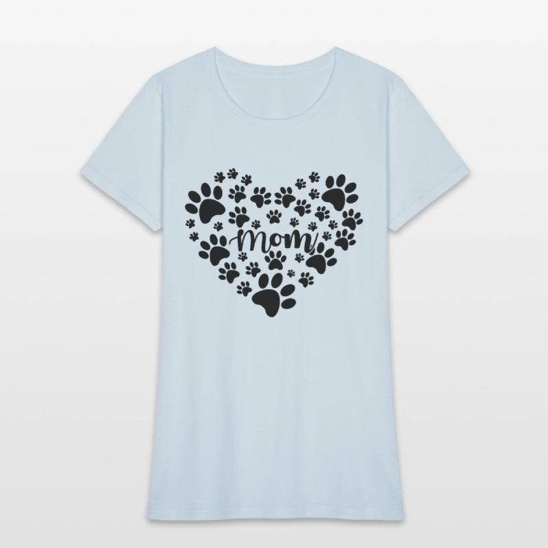 Mom Dog Paw Heart