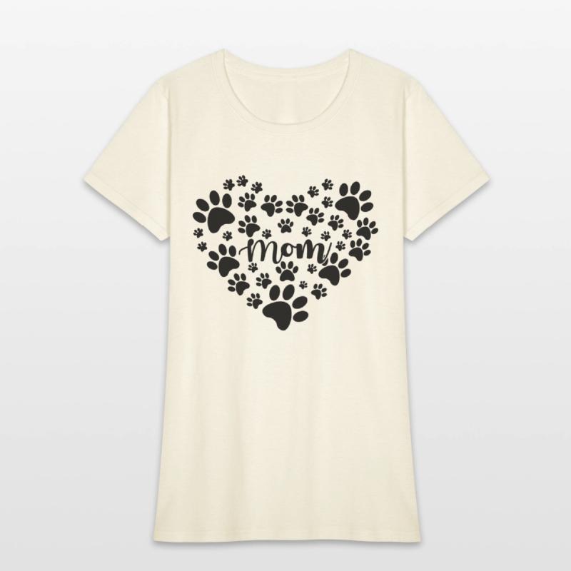 Mom Dog Paw Heart