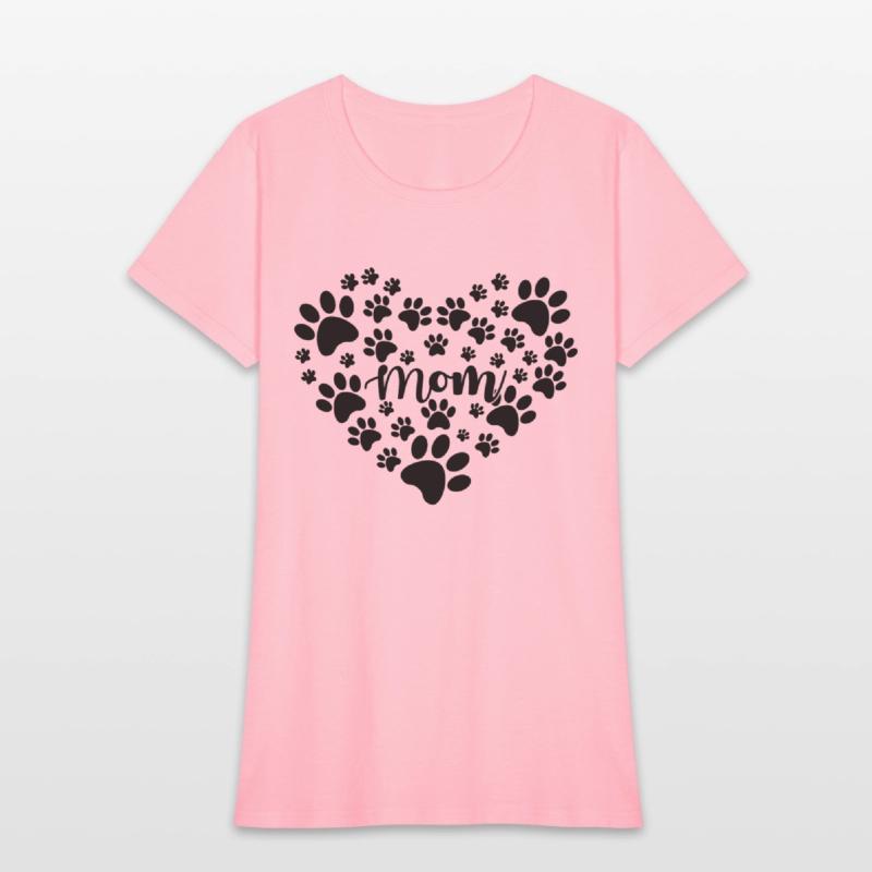 Mom Dog Paw Heart