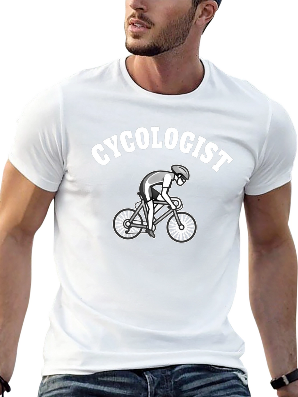 Cycologist Black Graphic T-Shirt