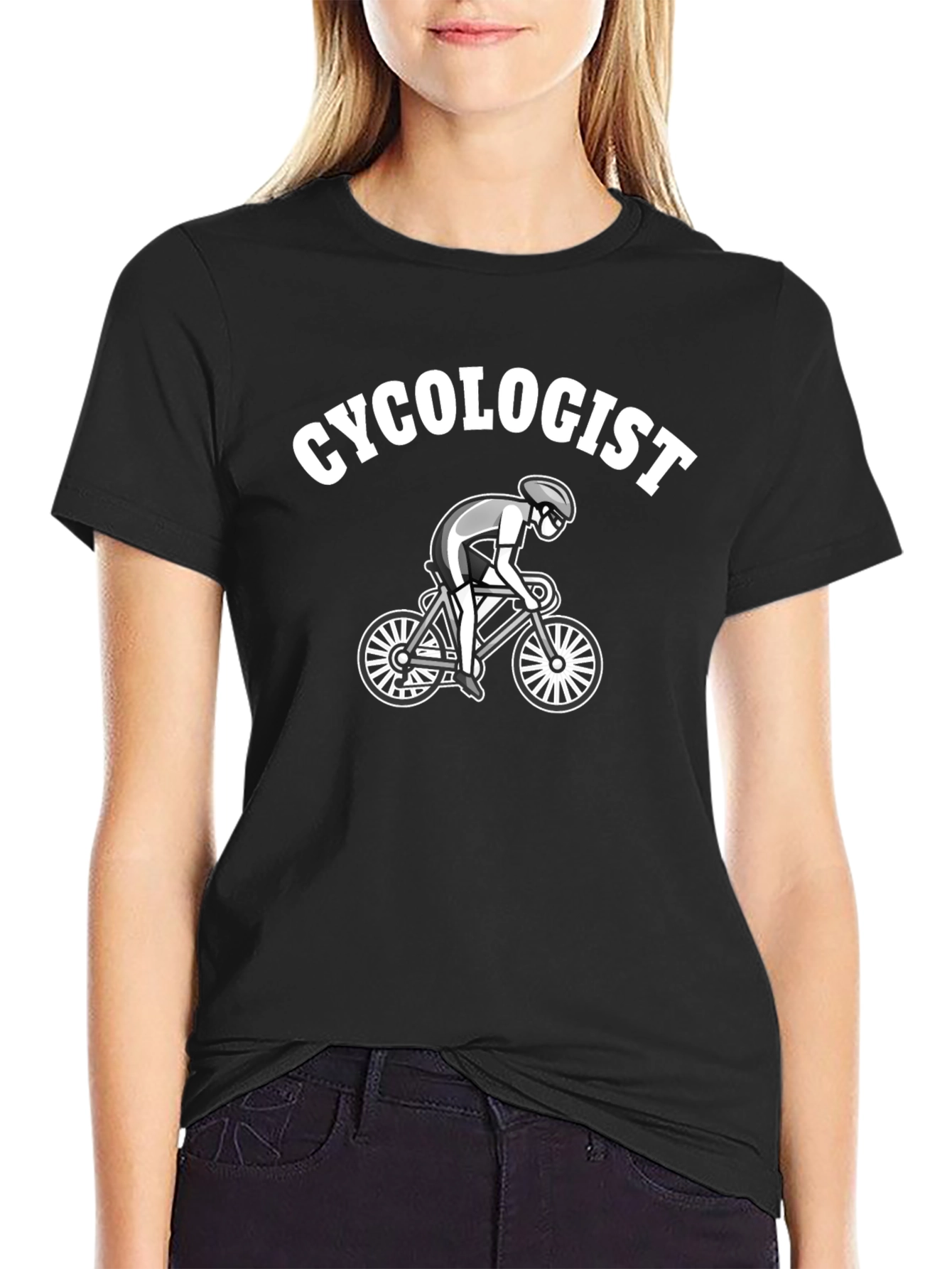 Cycologist Black Graphic T-Shirt