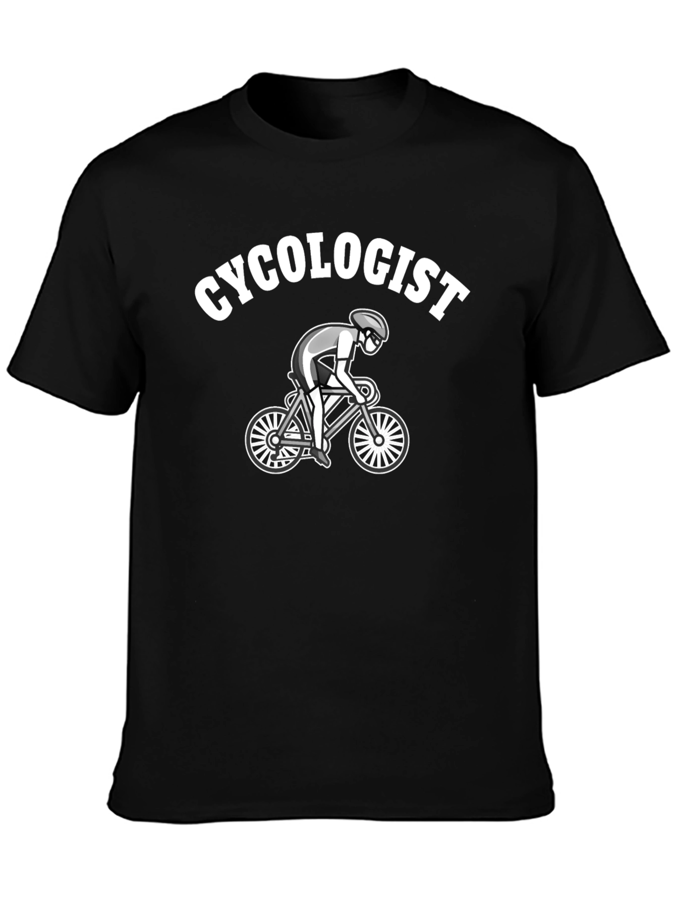 Cycologist Black Graphic T-Shirt