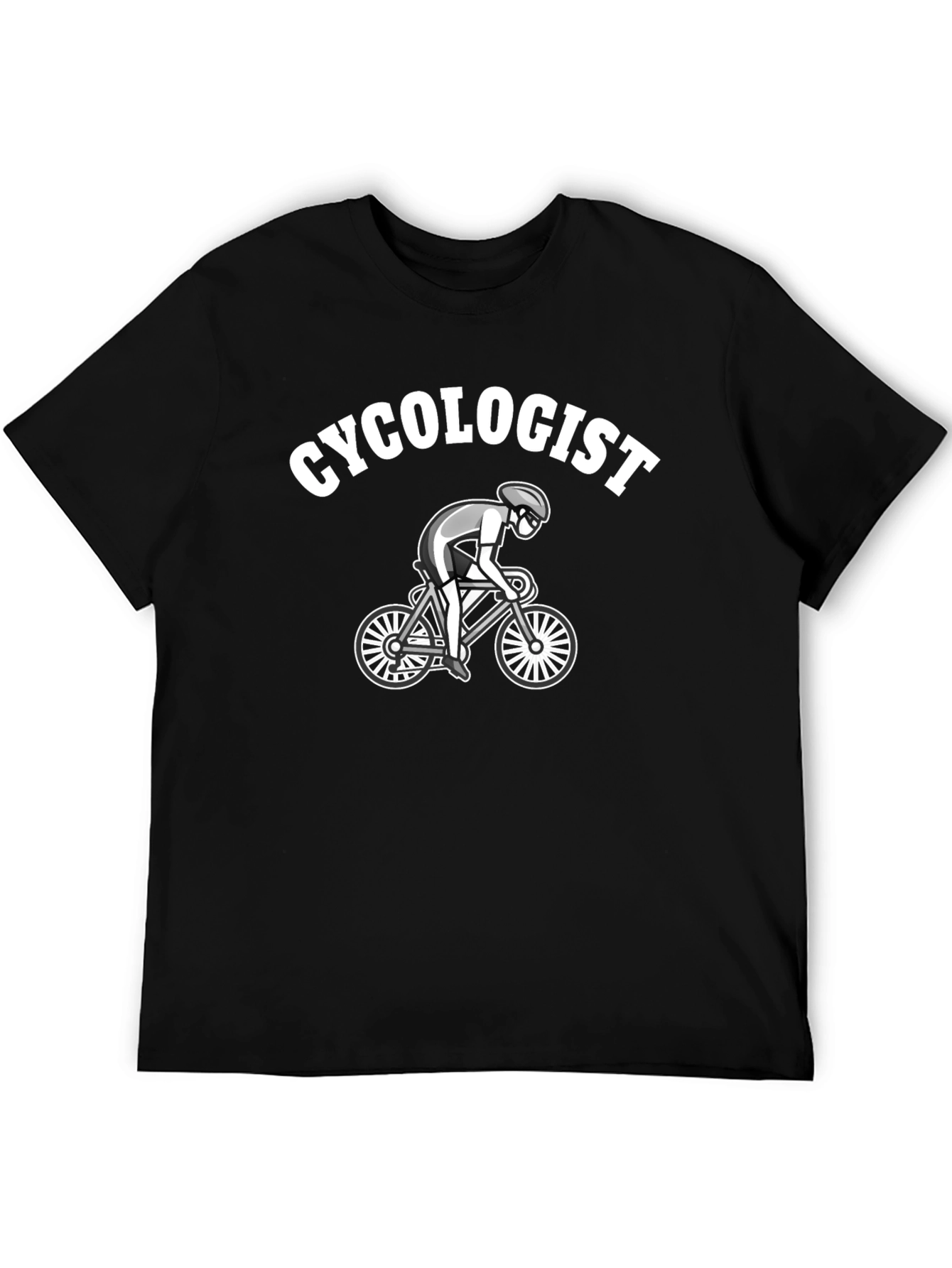 Cycologist Black Graphic T-Shirt