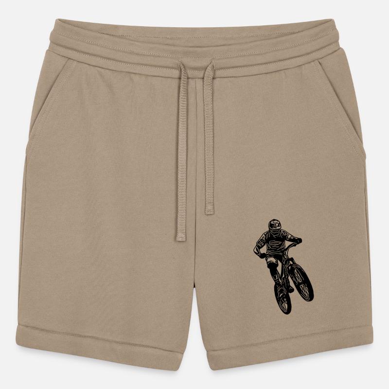 Mountain Biker Jumping With Bike