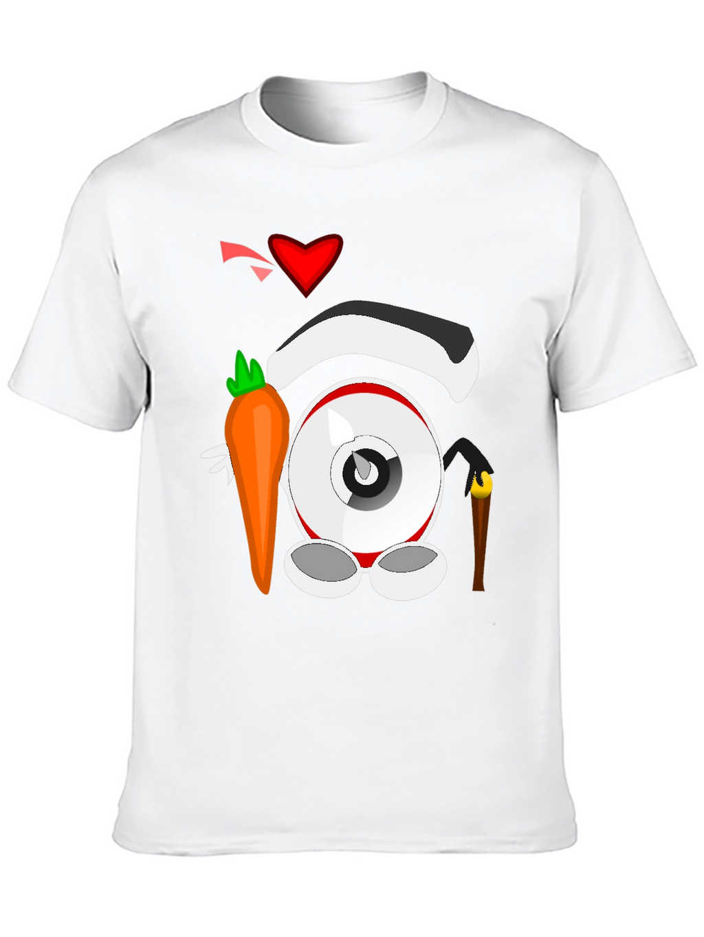 Cartoon Eyeball T-Shirt - Black