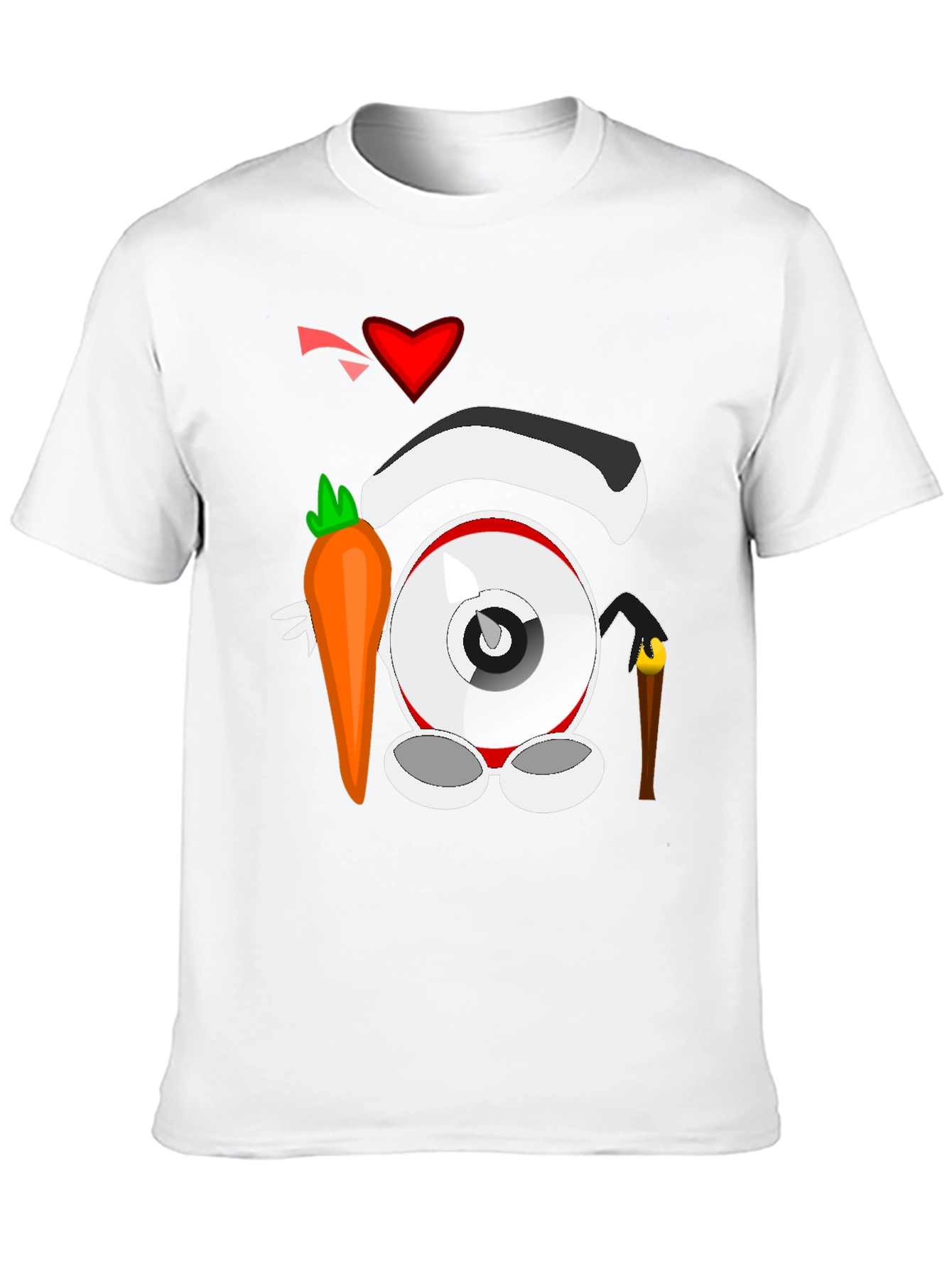 Cartoon Eyeball T-Shirt - Black