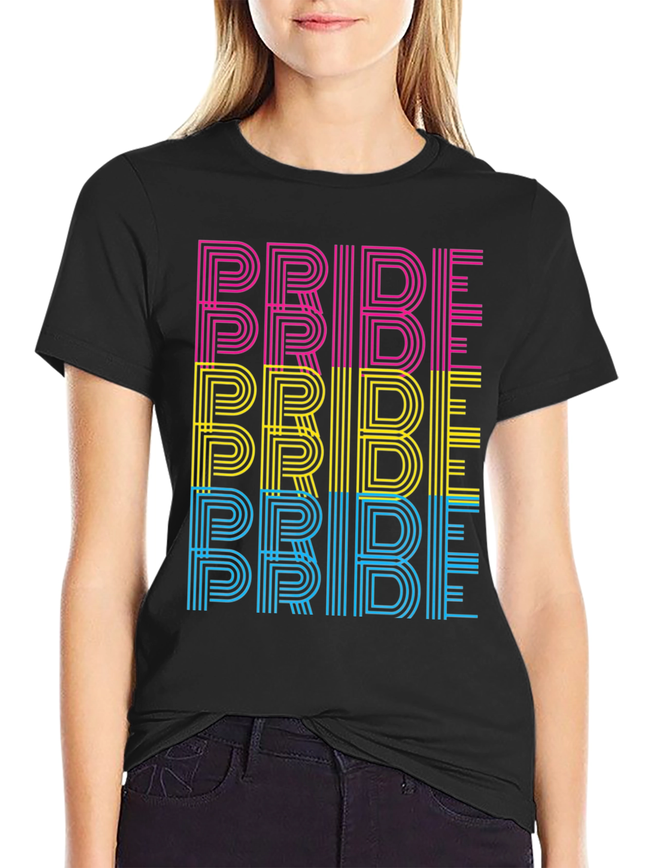 Pride Stacked Text Tee