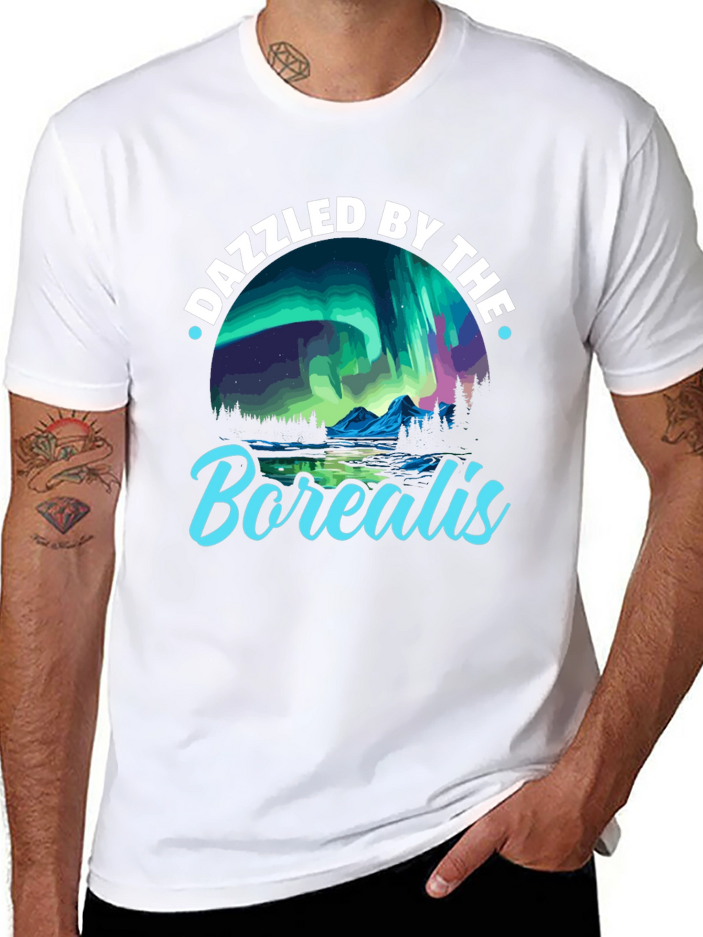 Dazzled by the Borealis Graphic Tee
