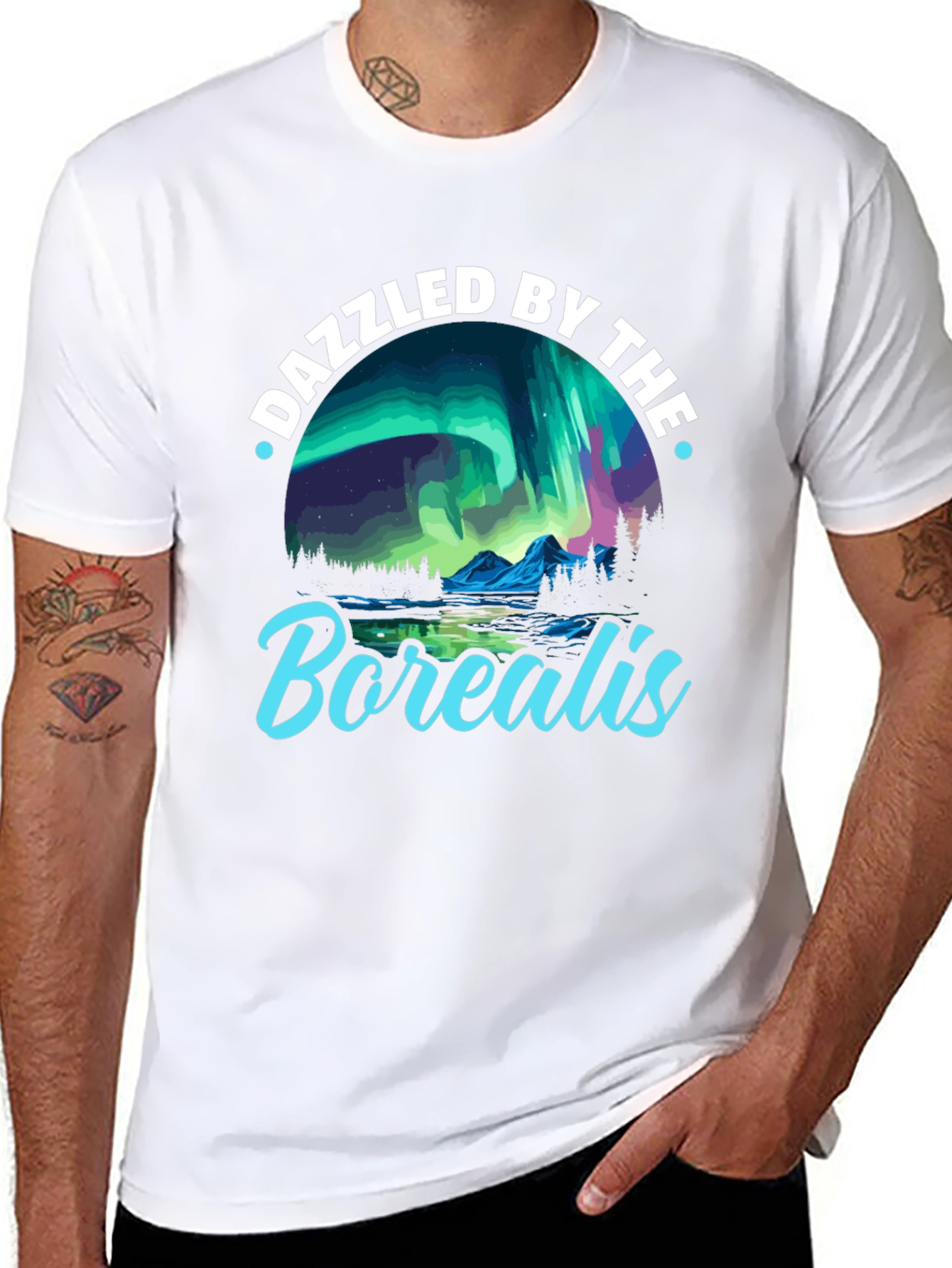 Dazzled by the Borealis Graphic Tee