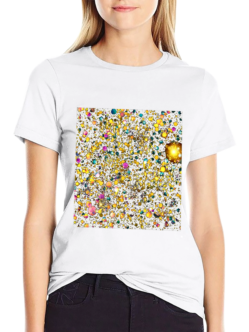 Abstract Bubbles Graphic Tee