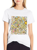 Abstract Bubbles Graphic Tee