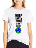 Keep Earth Clean T-Shirt - Planet Graphic Tee