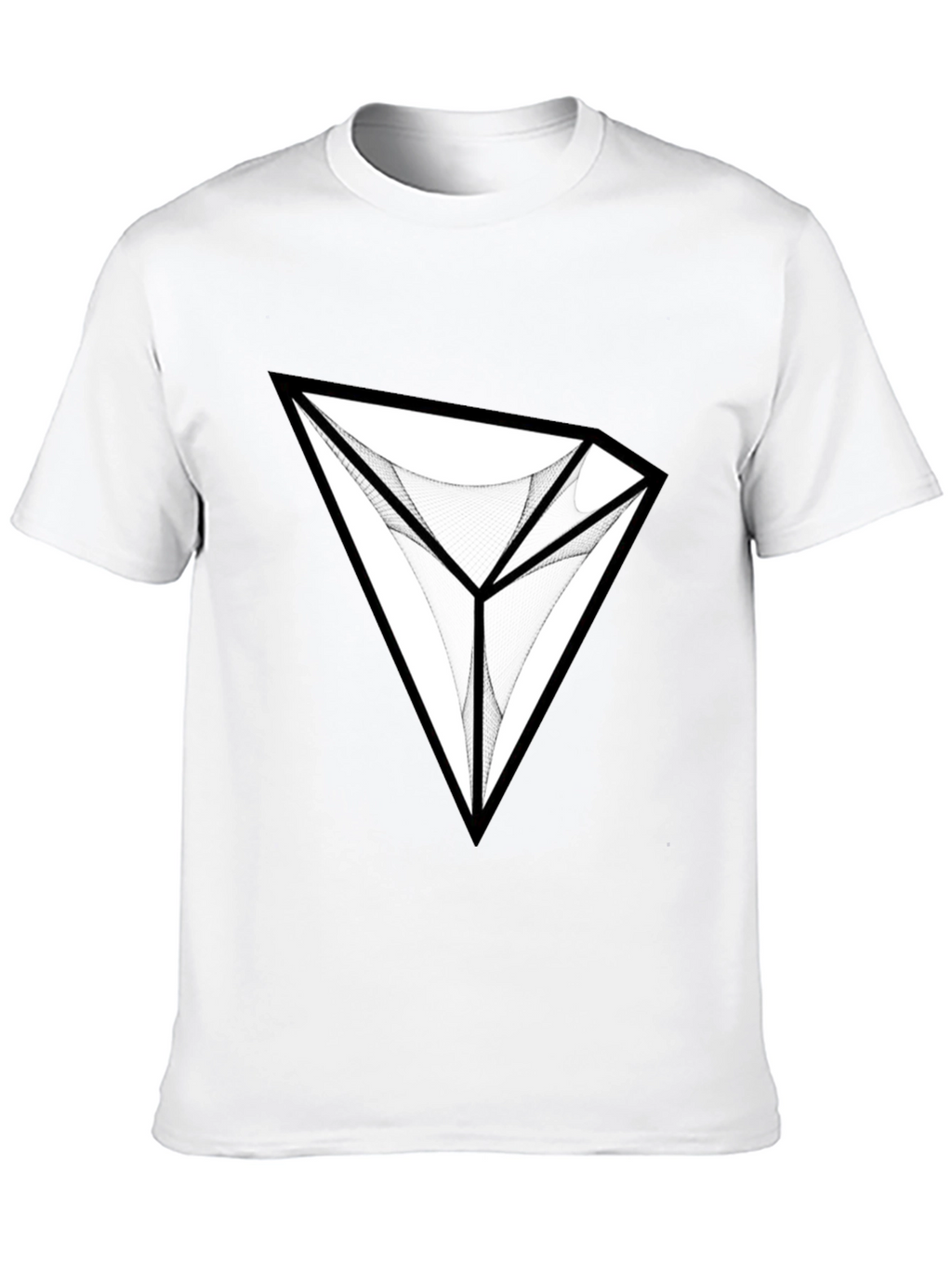 Abstract Diamond Graphic Black T-Shirt