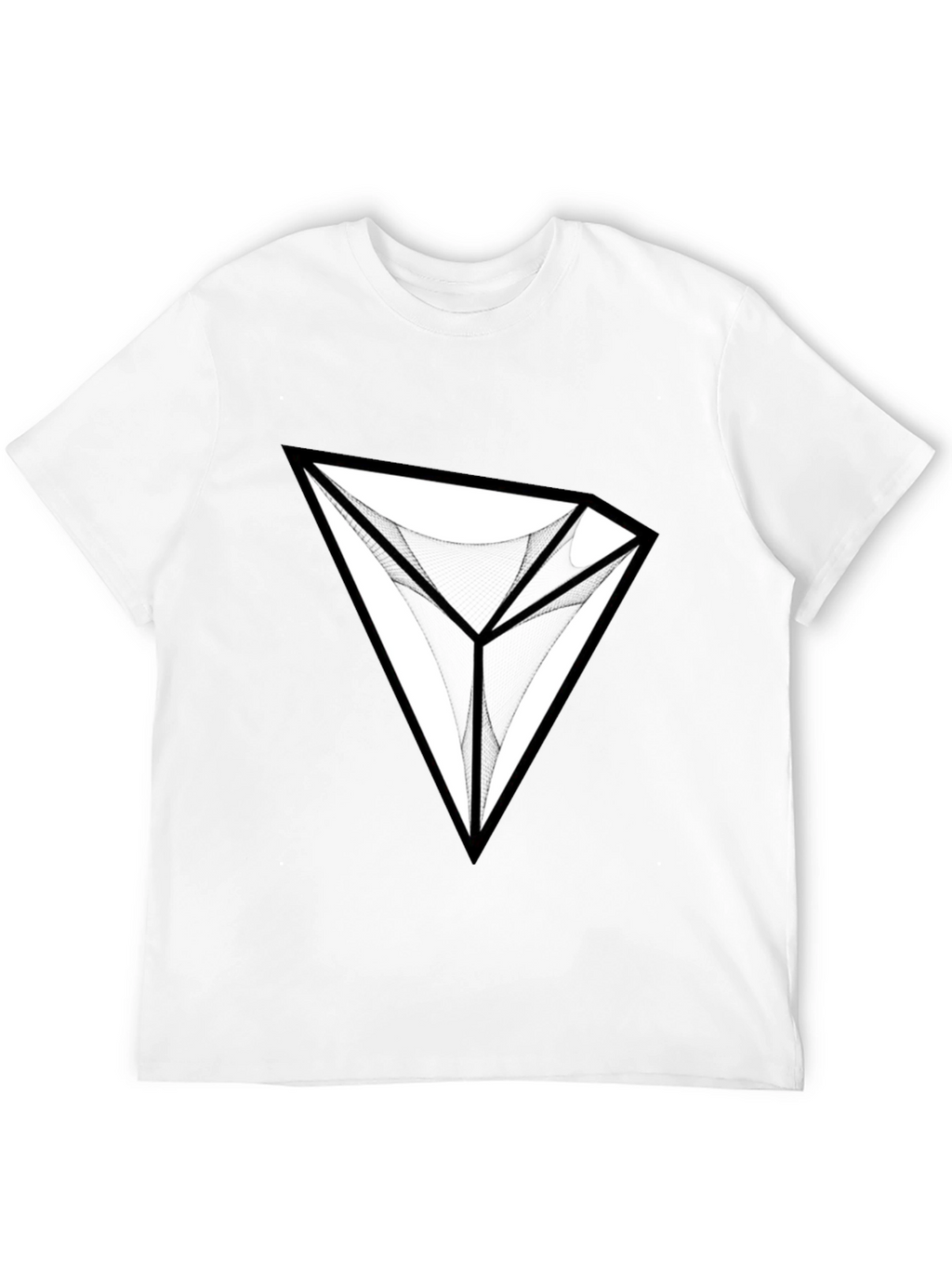 Abstract Diamond Graphic Black T-Shirt