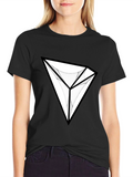 Abstract Diamond Graphic Black T-Shirt