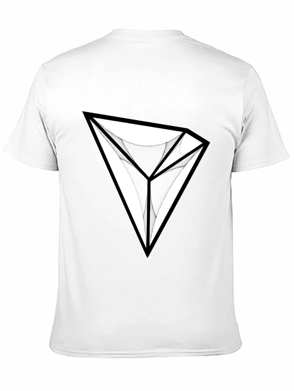 Abstract Diamond Graphic Black T-Shirt