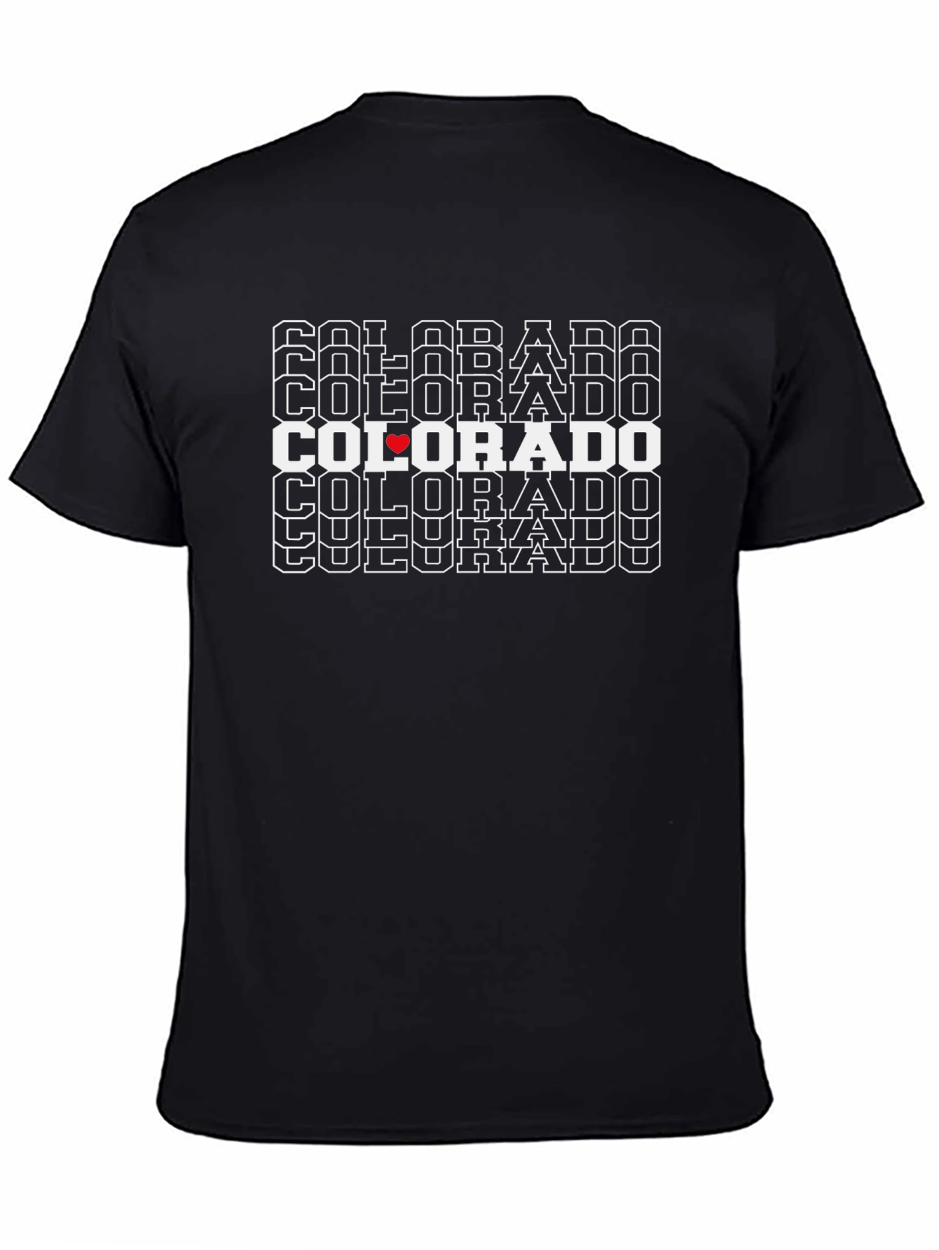 Colorado Heart Stacked Graphic T-Shirt