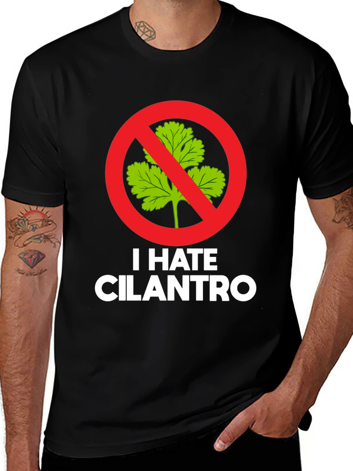 I Hate Cilantro T-Shirt - Funny Foodie Tee