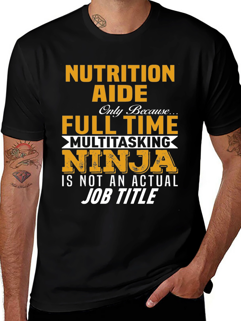 Nutrition Aide Full Time Ninja T-Shirt