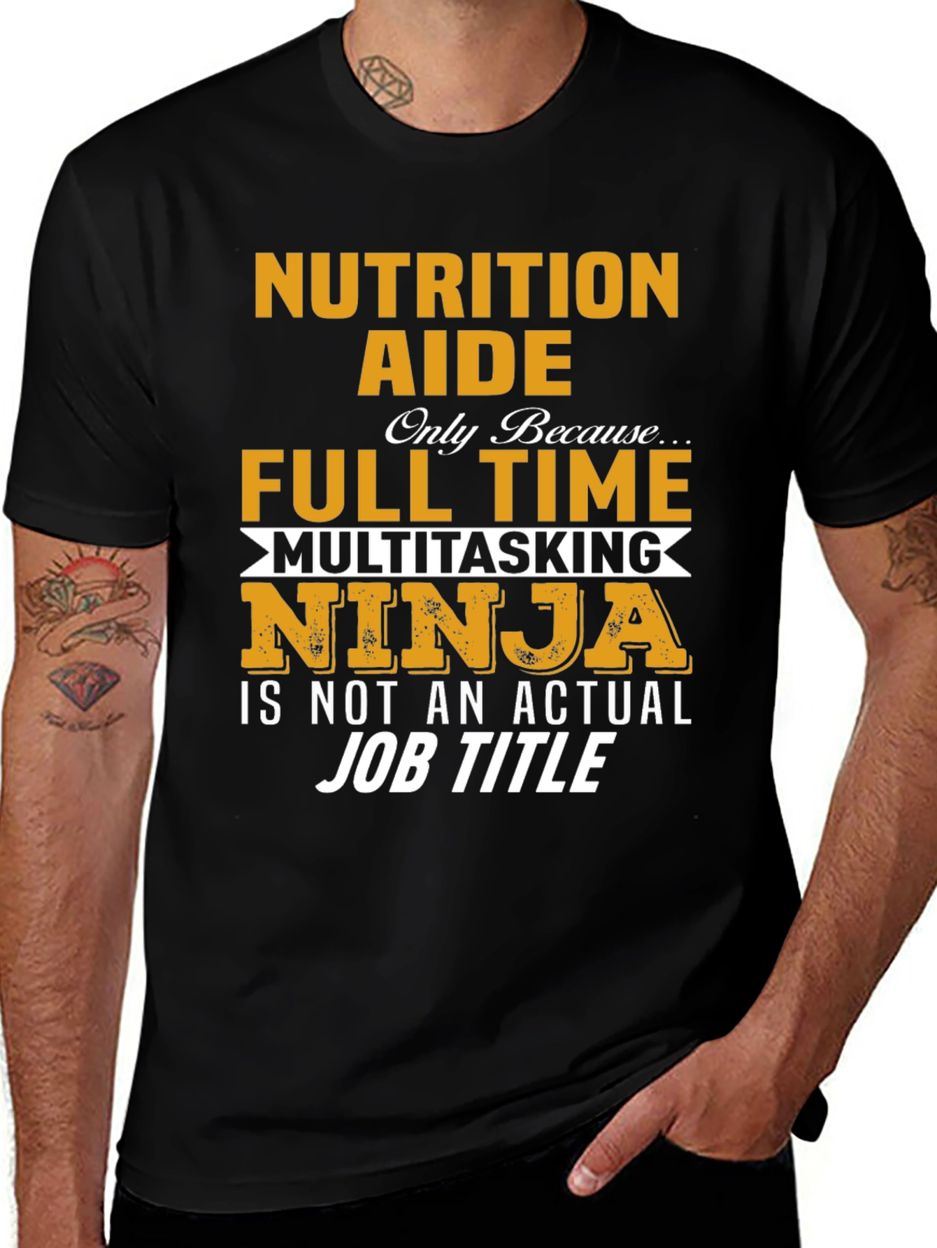 Nutrition Aide Full Time Ninja T-Shirt