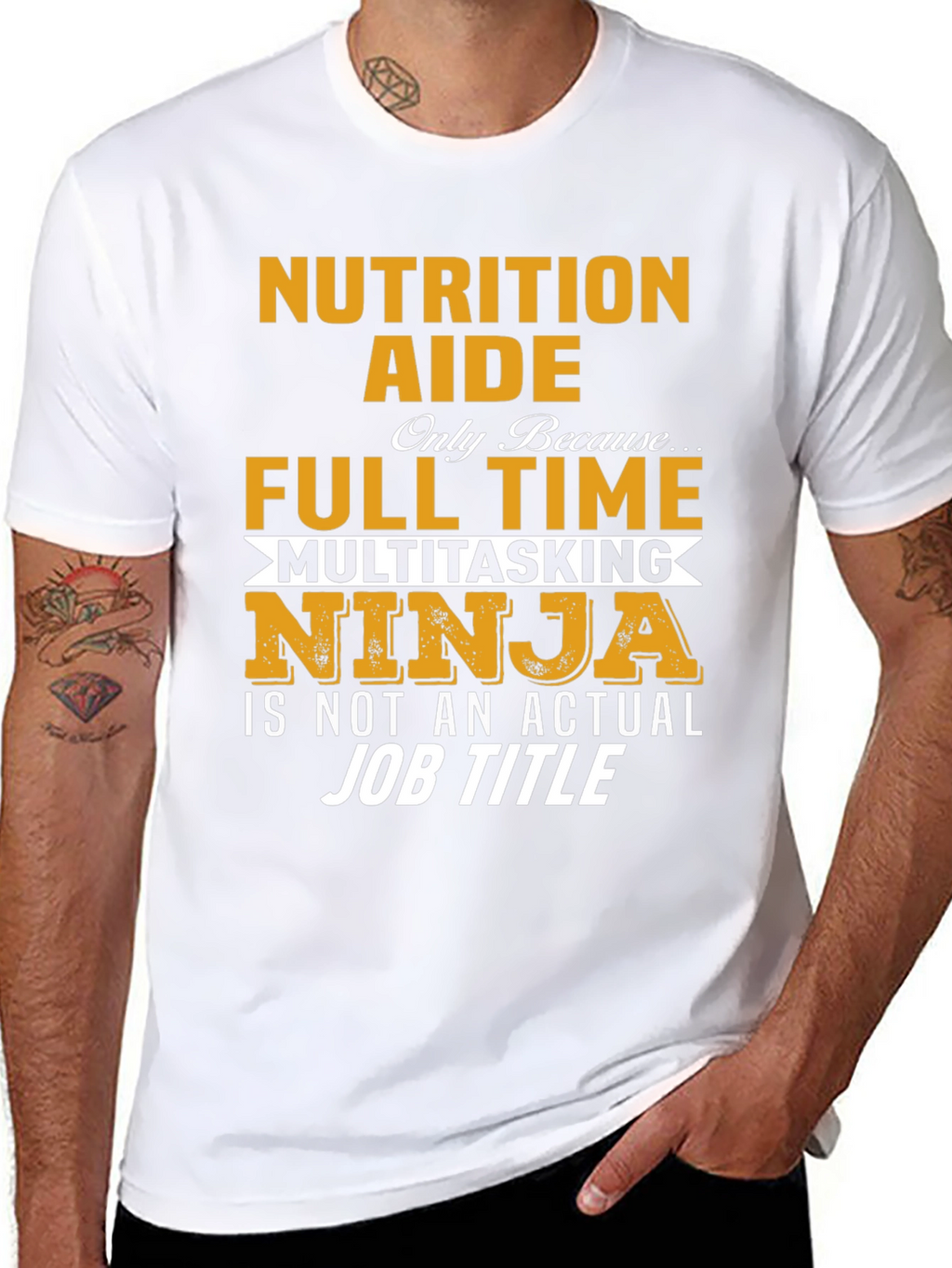 Nutrition Aide Full Time Ninja T-Shirt