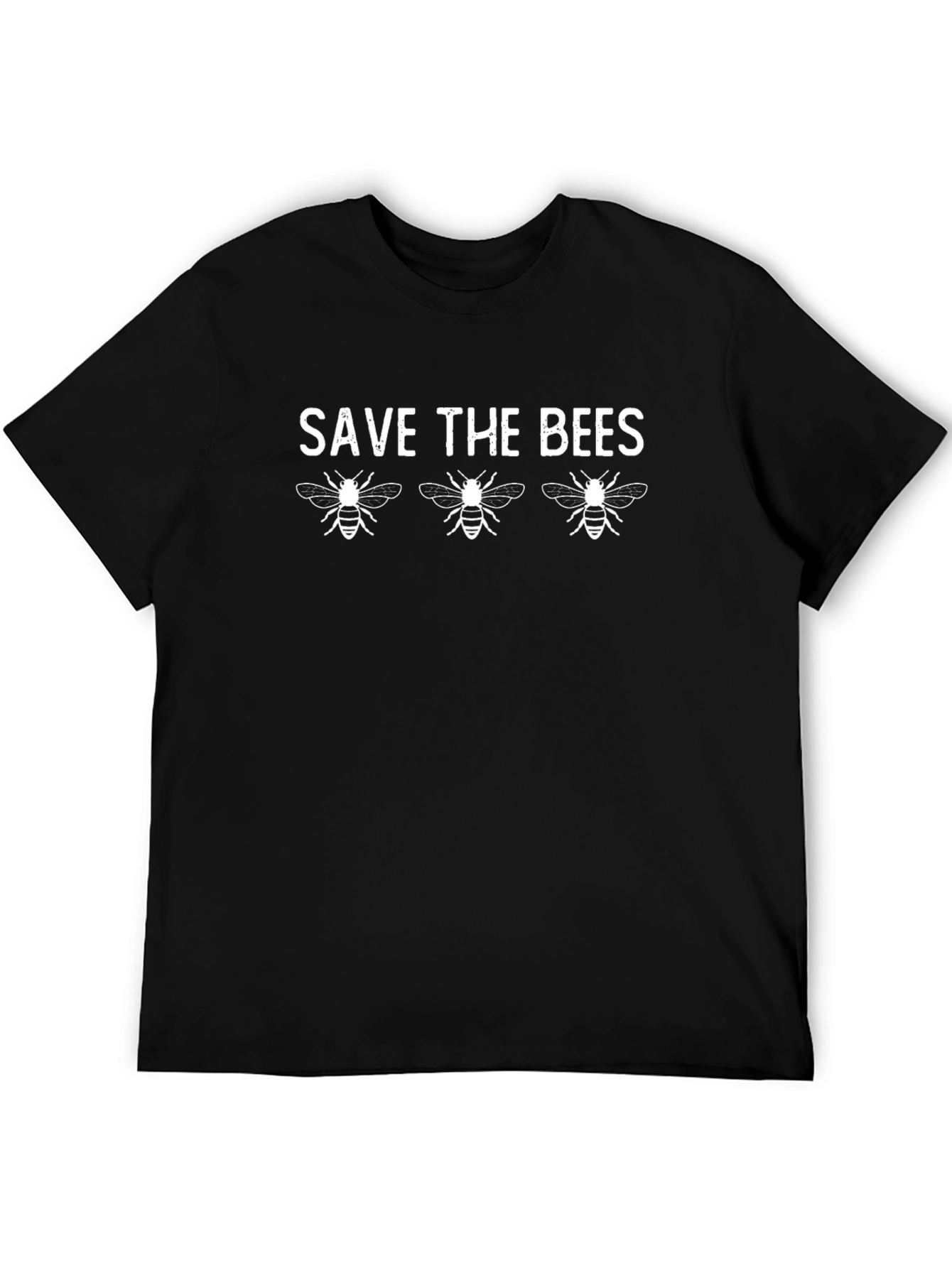 Save the Bees Graphic T-Shirt - Black Cotton Tee